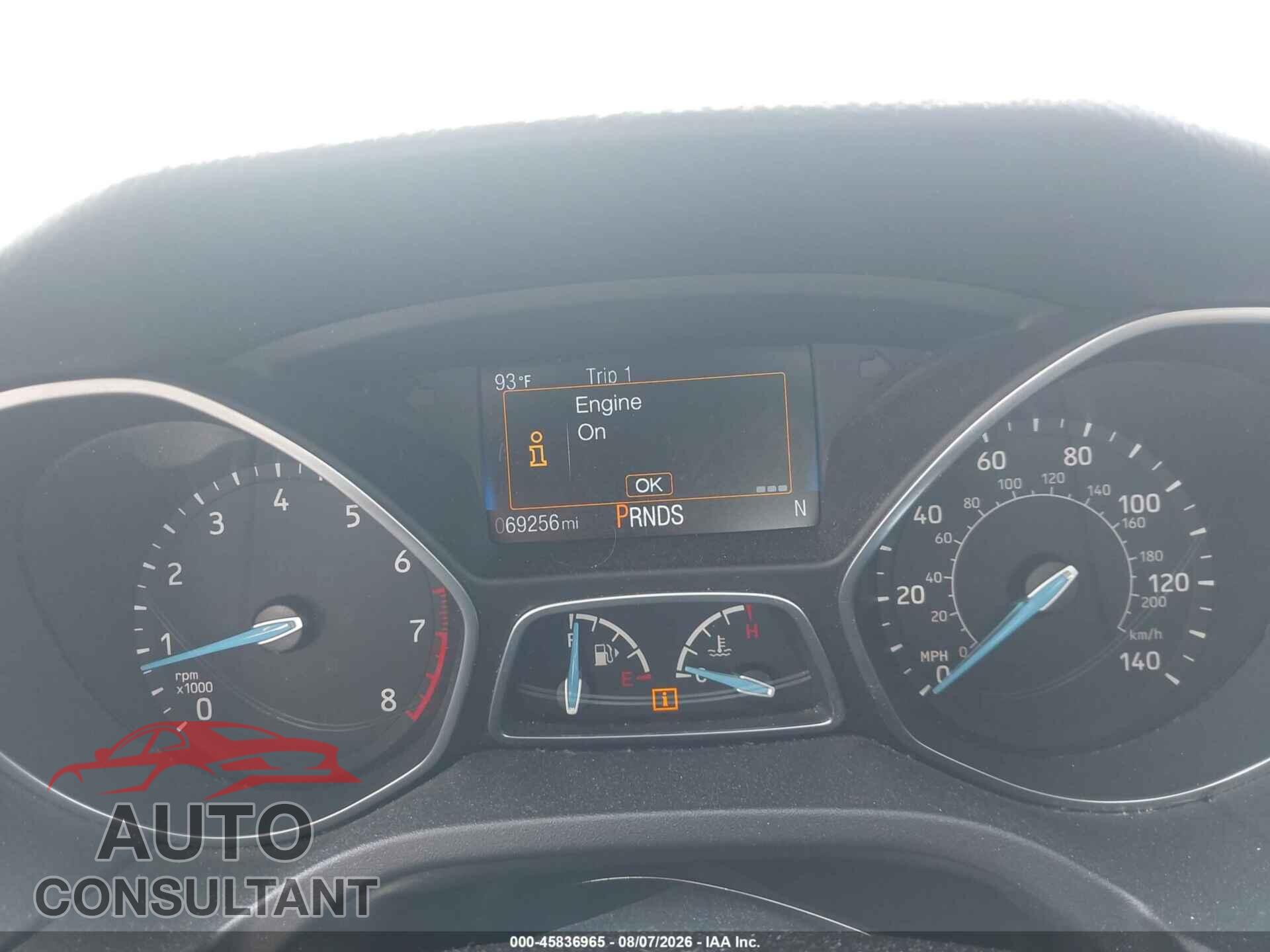 FORD FOCUS 2018 - 1FADP3FE7JL215592