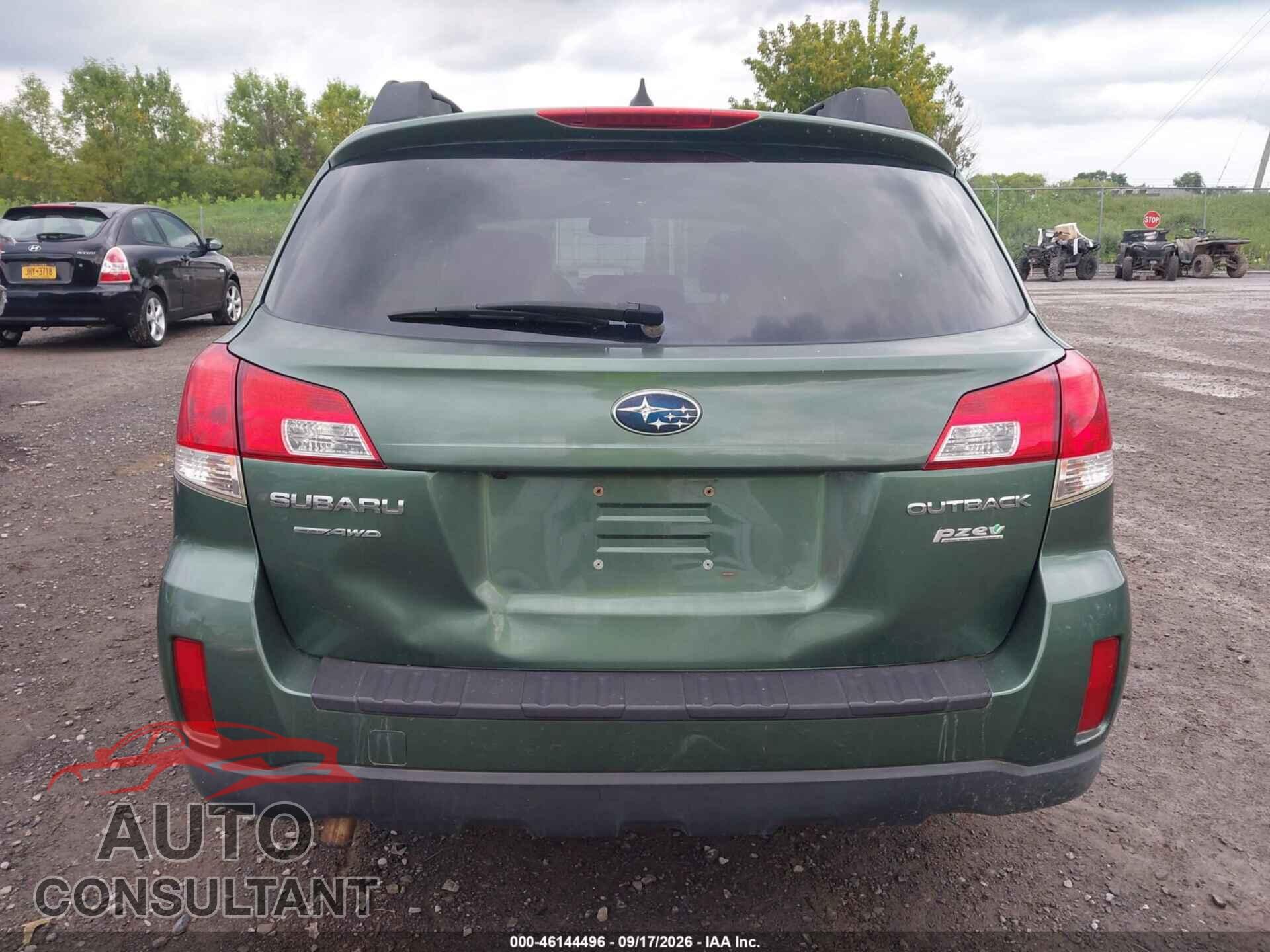 SUBARU OUTBACK 2012 - 4S4BRBKC3C3249313