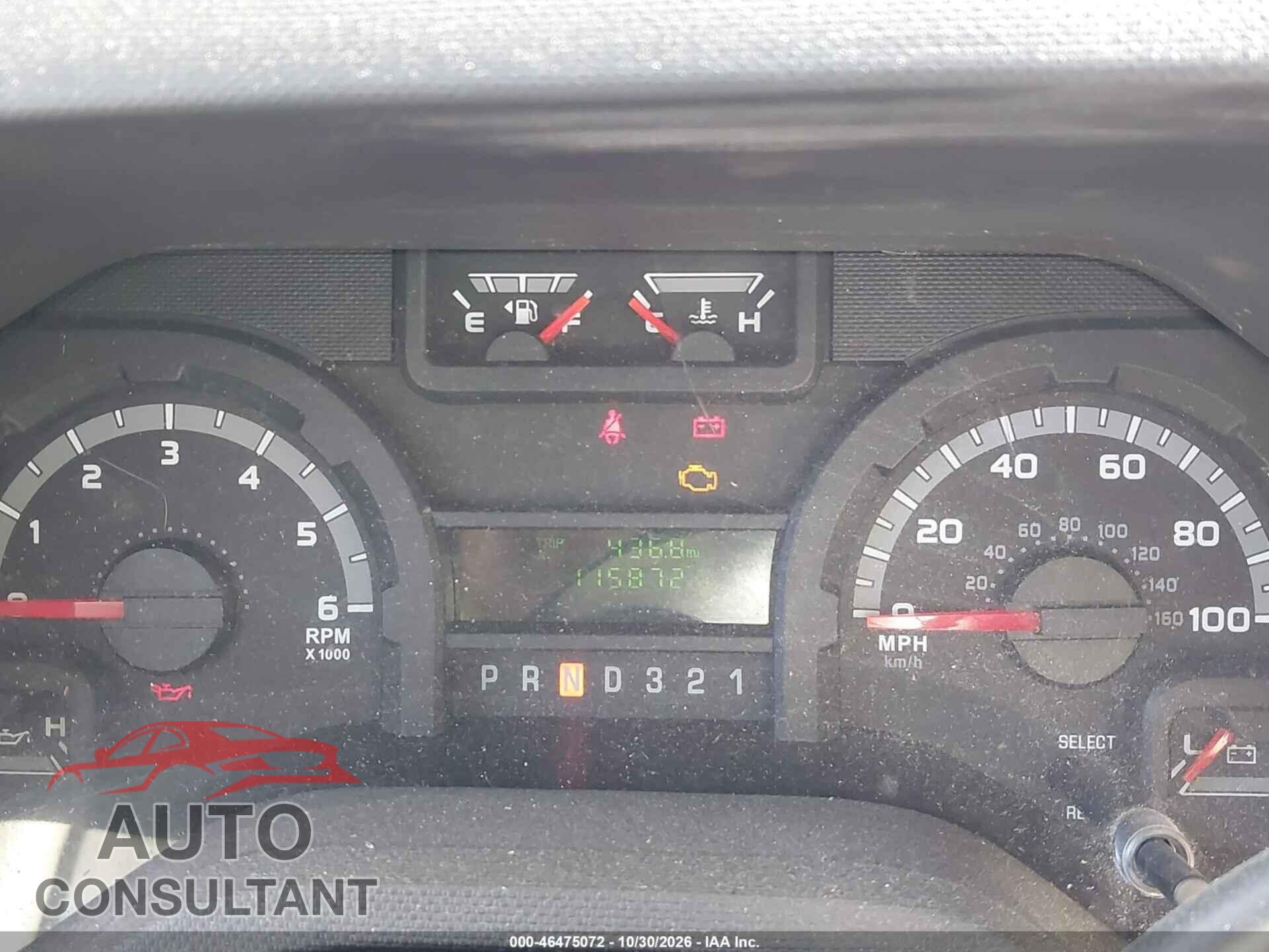 FORD E-350 CUTAWAY 2013 - 1FDEE3FL5DDB30862
