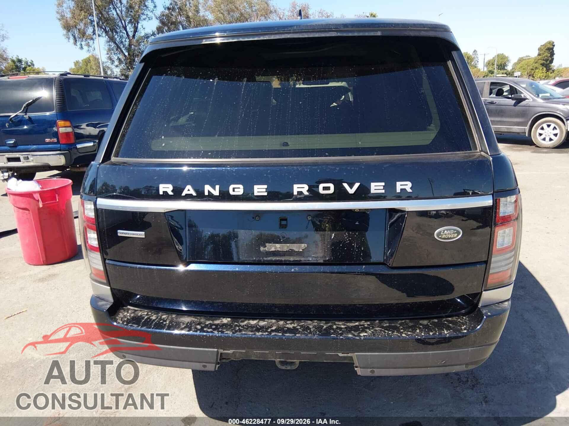 LAND ROVER RANGE ROVER 2016 - SALGS2EF2GA253240