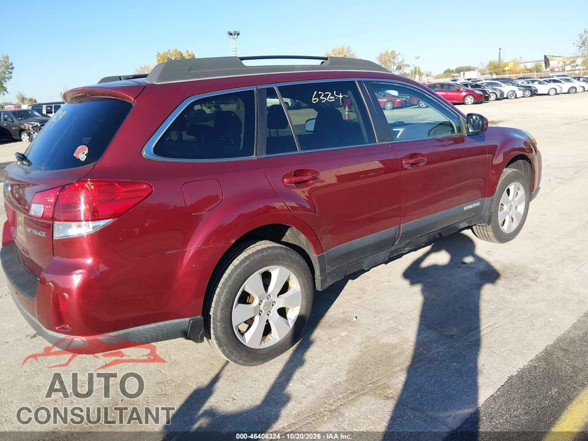 SUBARU OUTBACK 2012 - 4S4BRCCC3C3237229