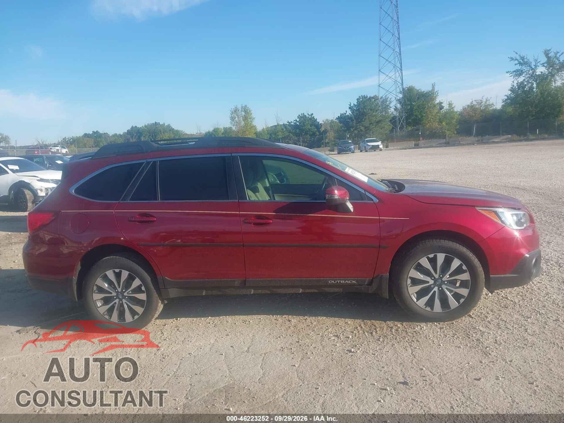 SUBARU OUTBACK 2015 - 4S4BSBLC4F3233077