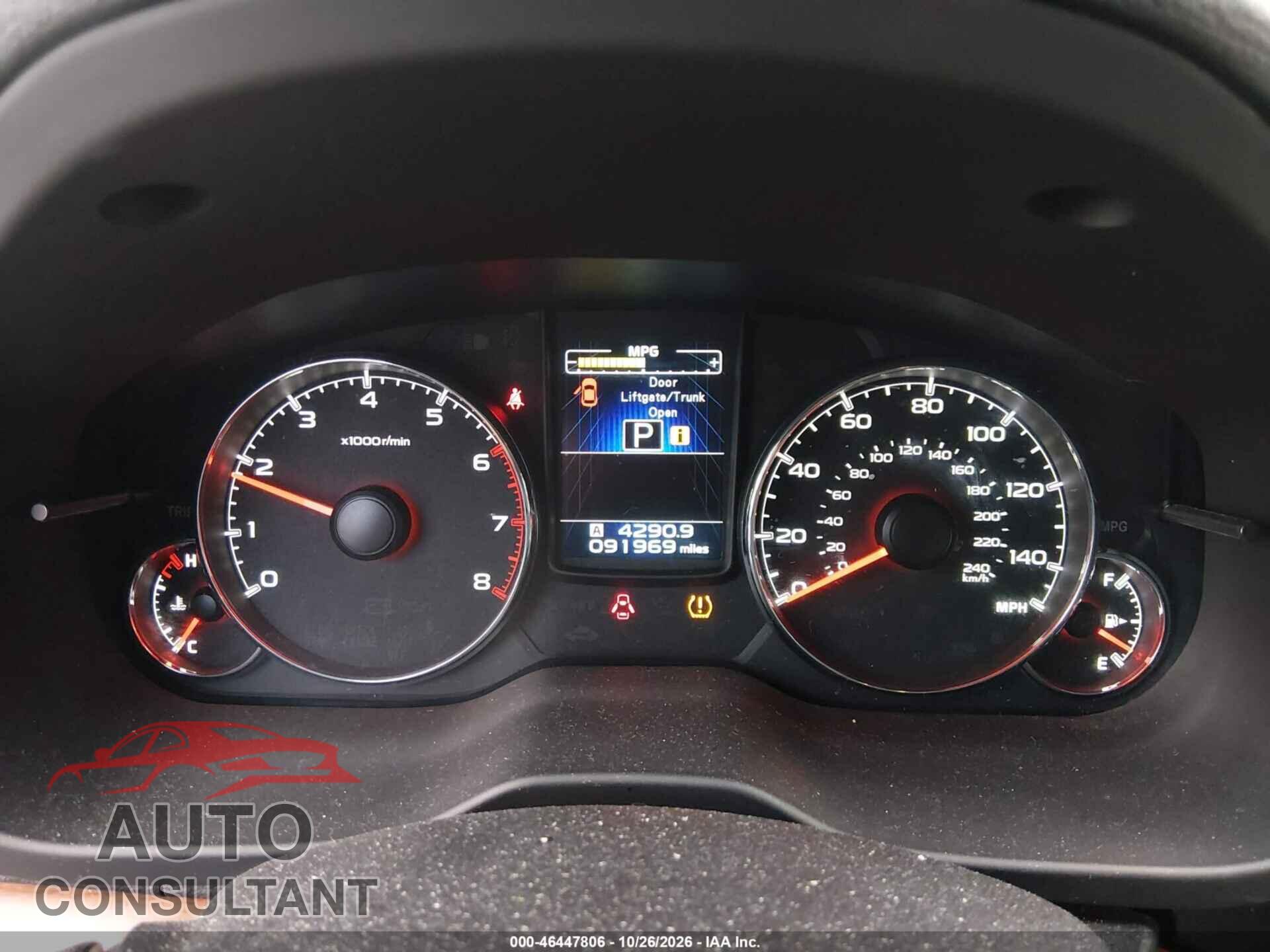 SUBARU OUTBACK 2013 - 4S4BRBLC5D3264119