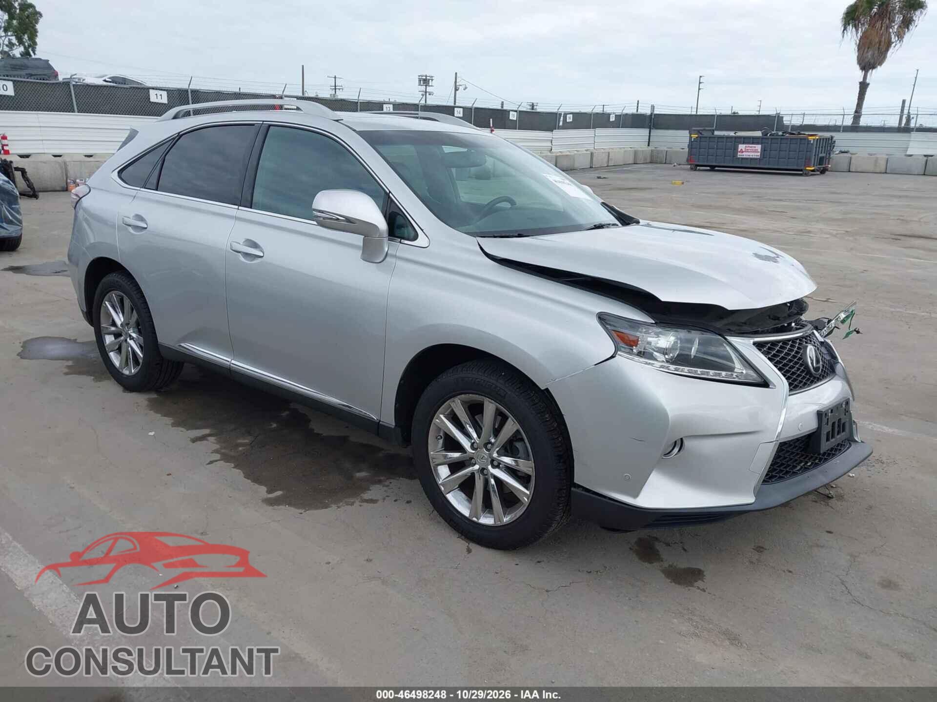 LEXUS RX 350 2013 - 2T2BK1BA2DC182662