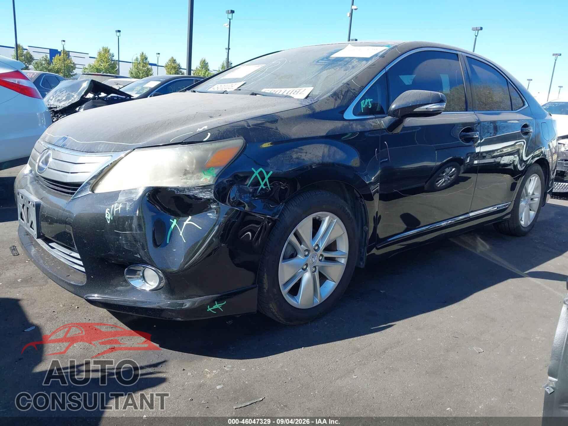 LEXUS HS 250H 2010 - JTHBB1BA4A2014275