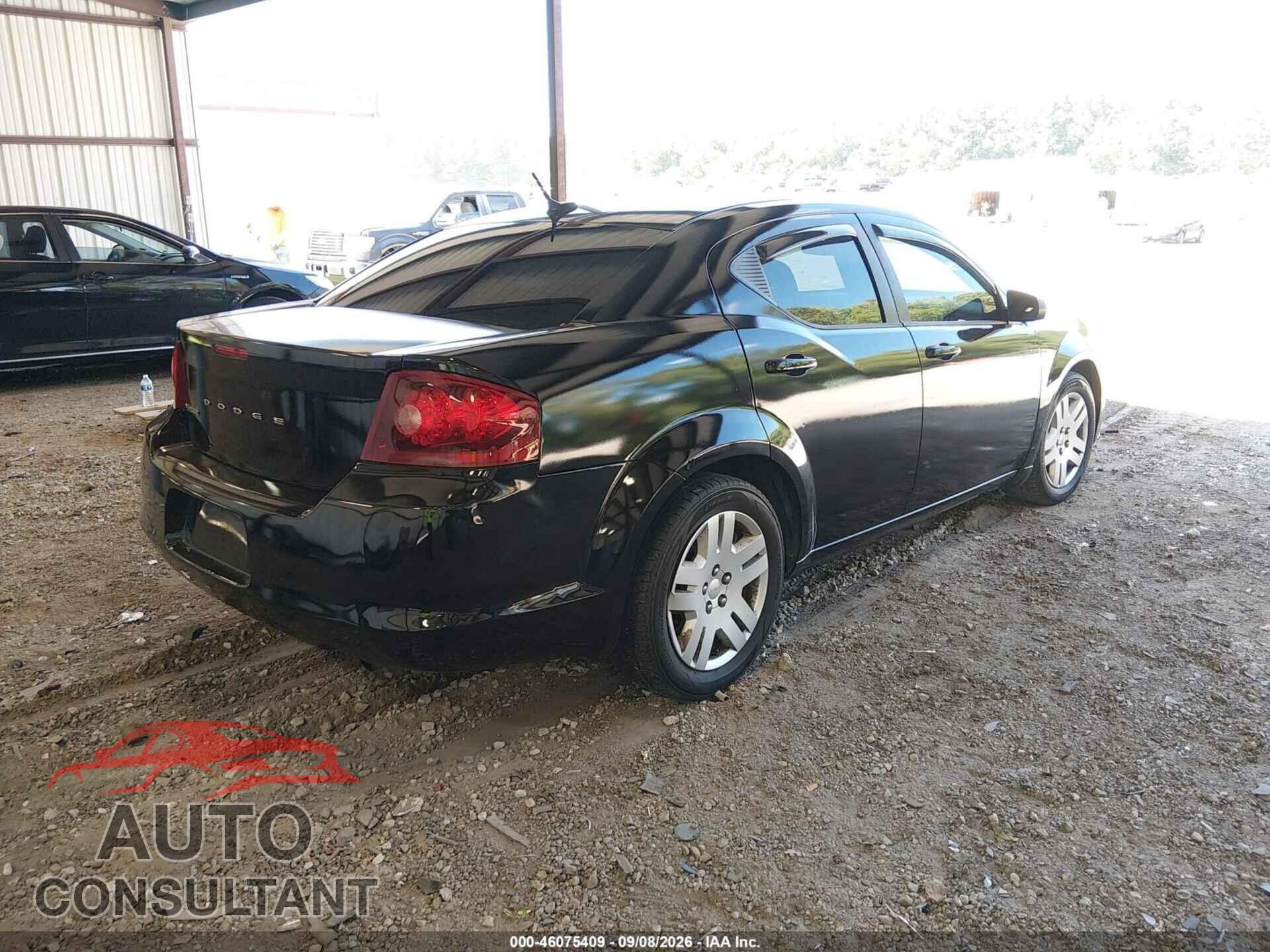 DODGE AVENGER 2012 - 1C3CDZAB2CN294292