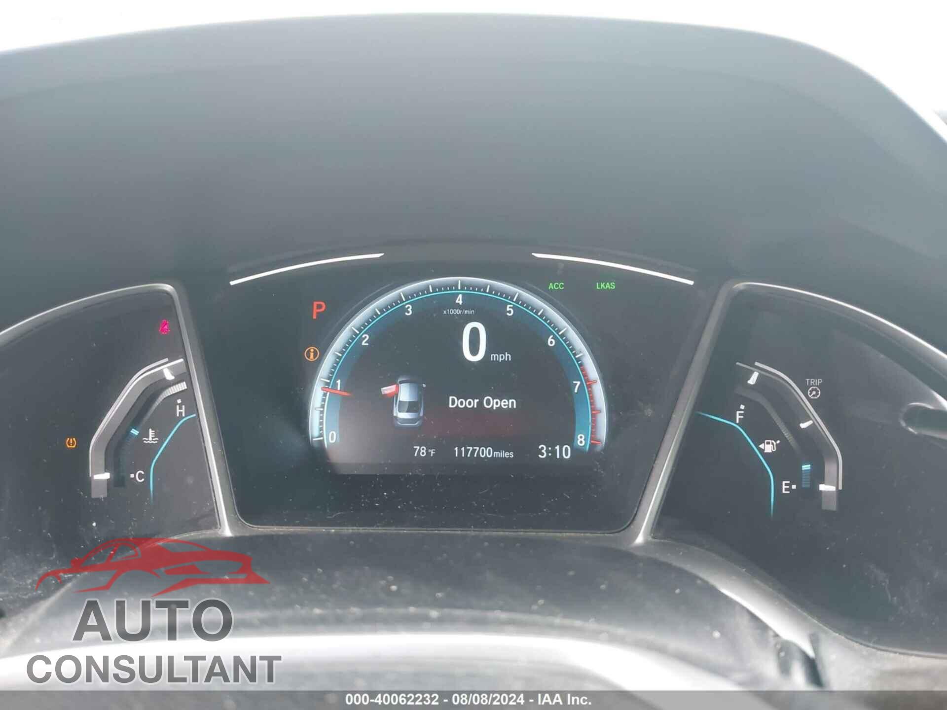 HONDA CIVIC 2017 - 2HGFC2F85HH506488