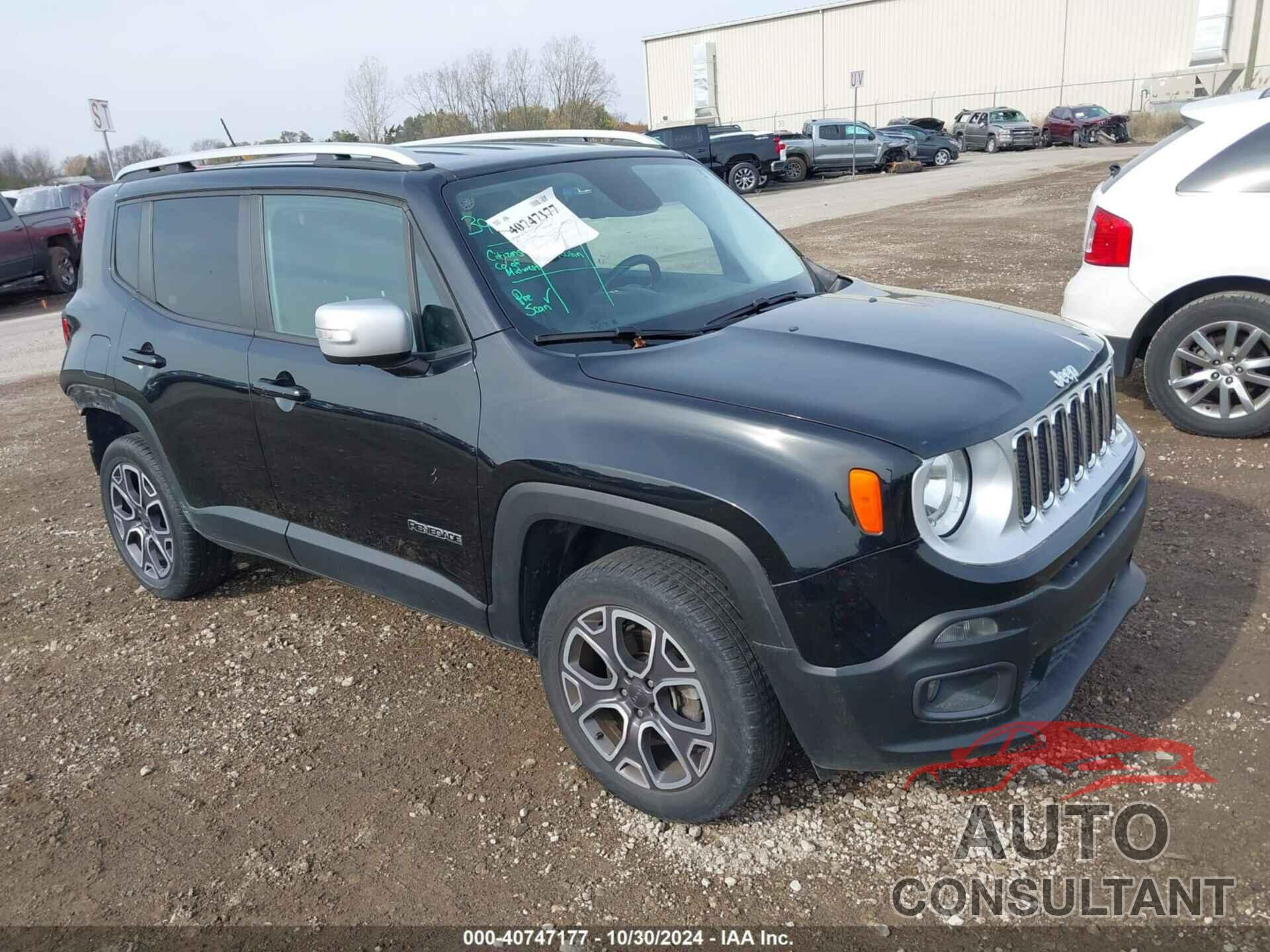 JEEP RENEGADE 2016 - ZACCJBDT3GPD64928