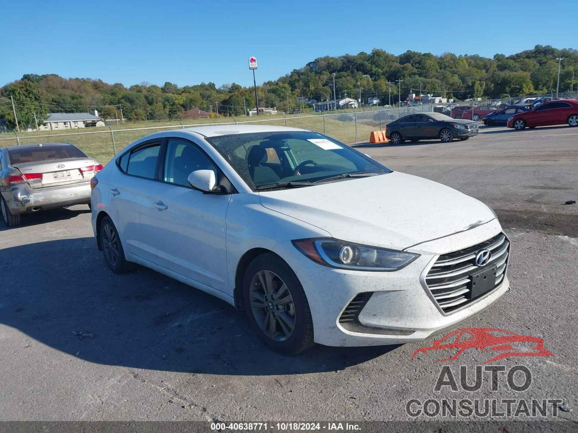 HYUNDAI ELANTRA 2018 - 5NPD84LF3JH342824