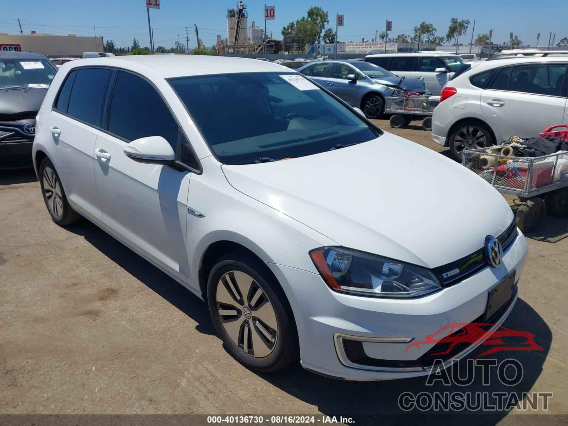 VOLKSWAGEN E-GOLF 2016 - WVWKP7AU4GW906268