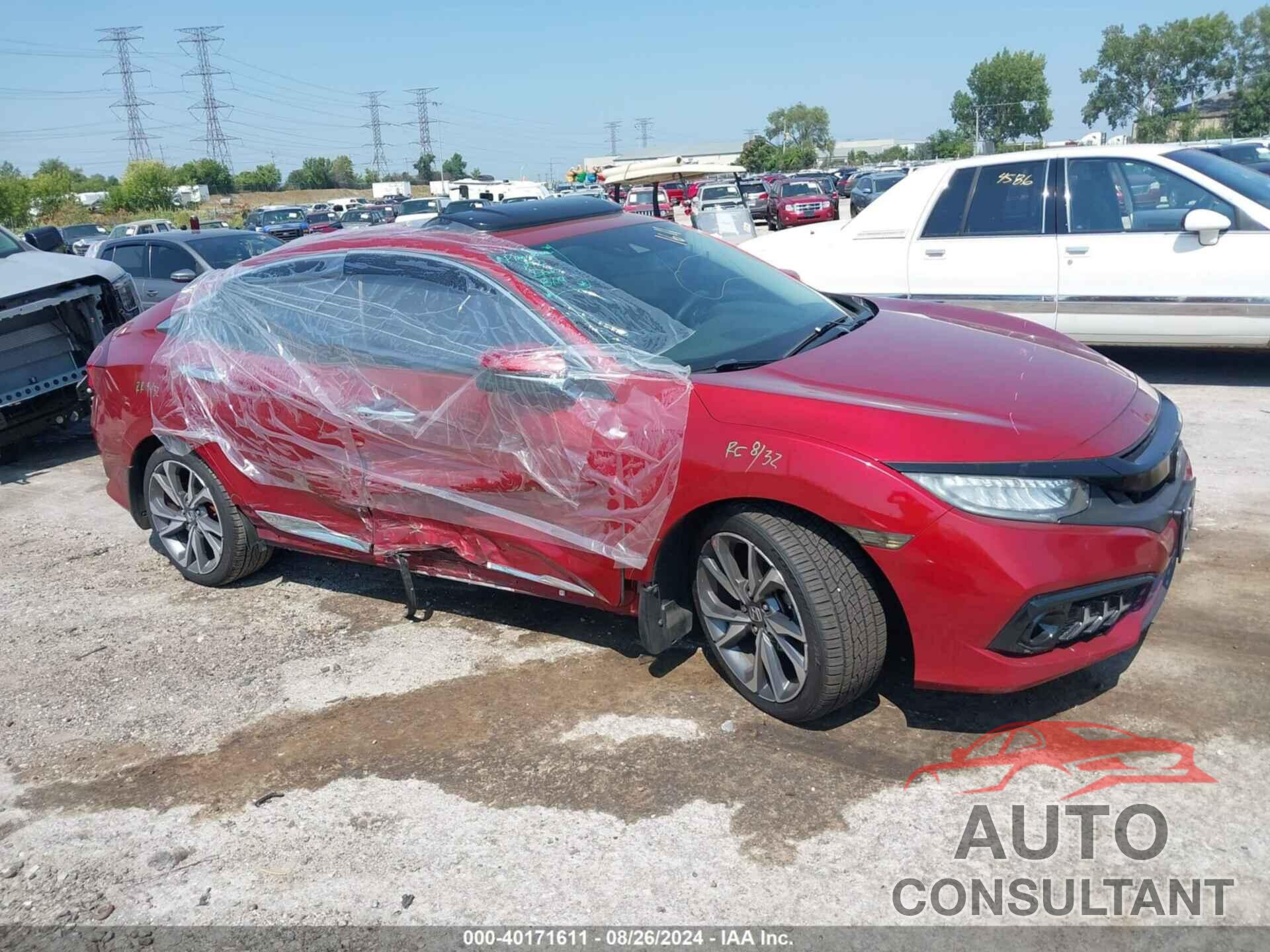 HONDA CIVIC 2019 - 19XFC1F92KE000833