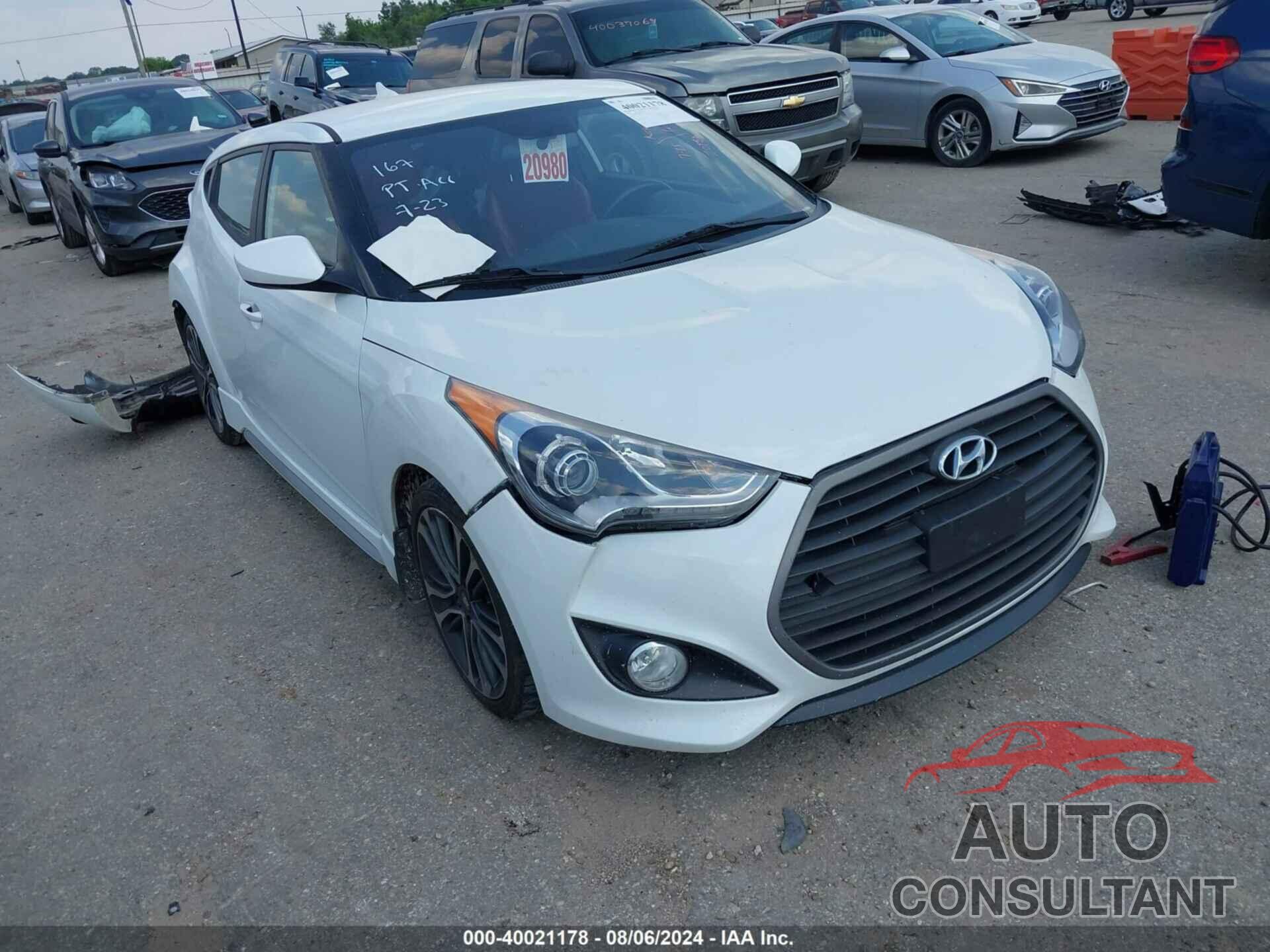 HYUNDAI VELOSTER 2016 - KMHTC6AE9GU294384