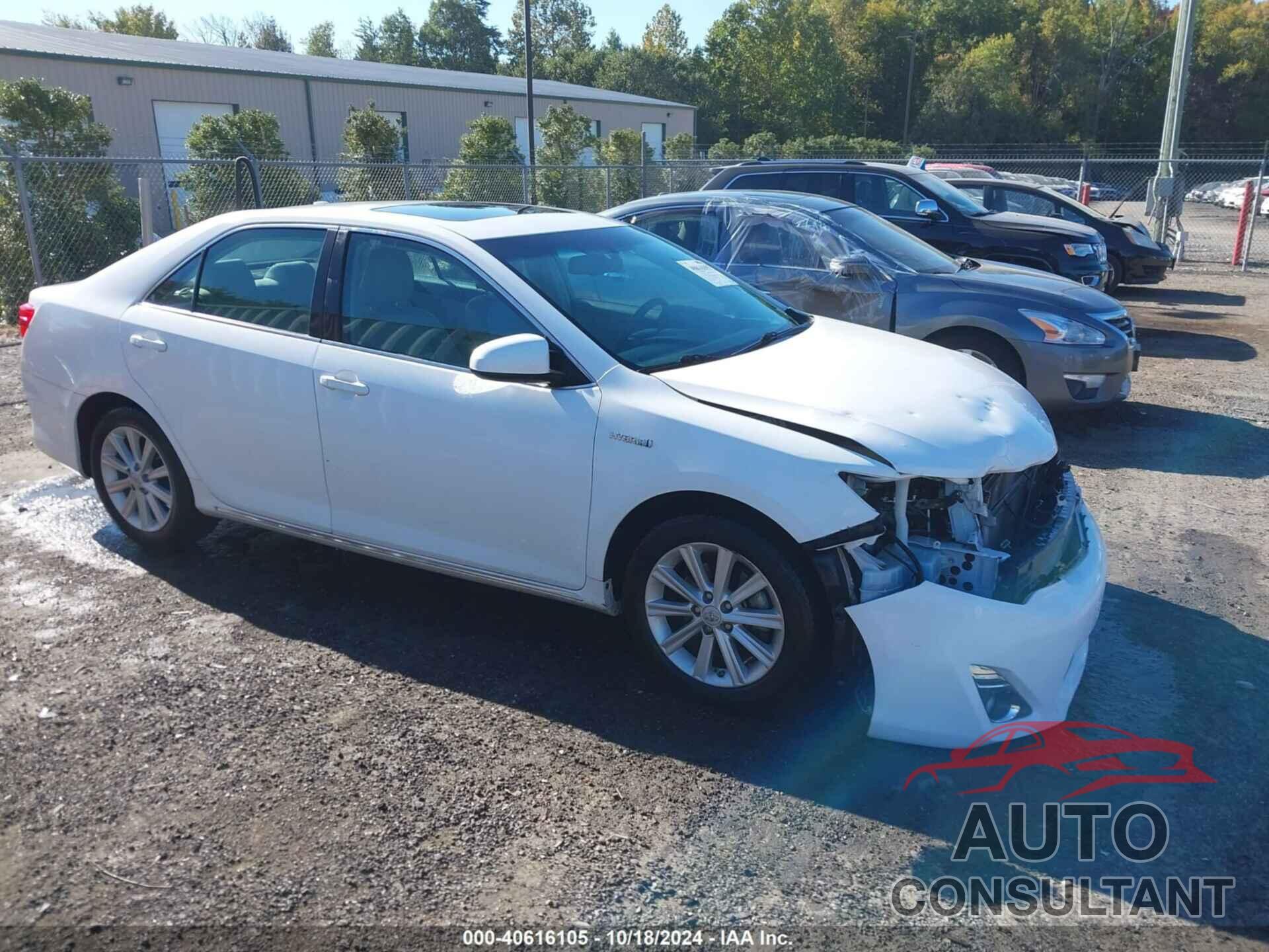 TOYOTA CAMRY HYBRID 2013 - 4T1BD1FK4DU069392