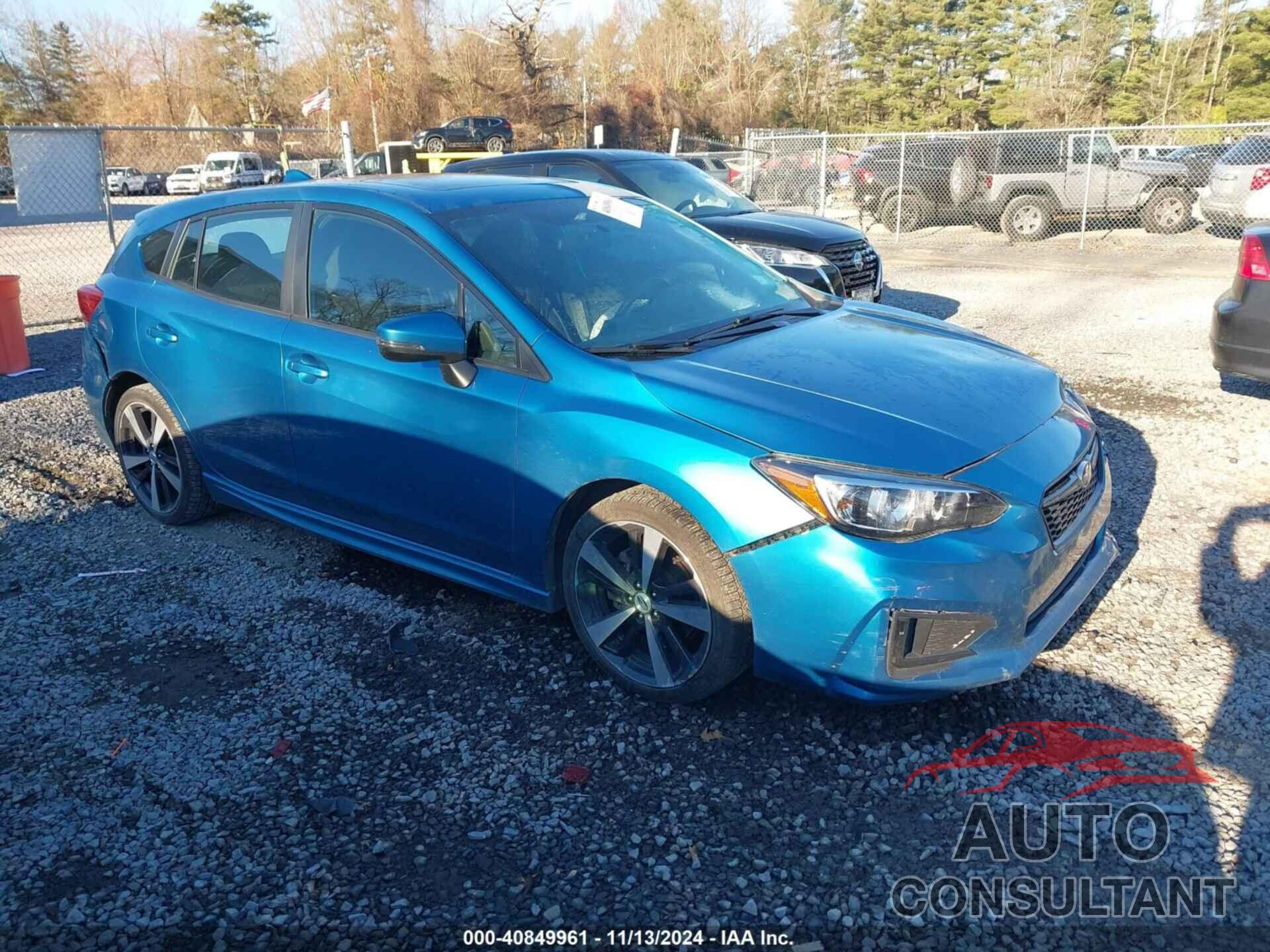 SUBARU IMPREZA 2018 - 4S3GTAL6XJ3708249