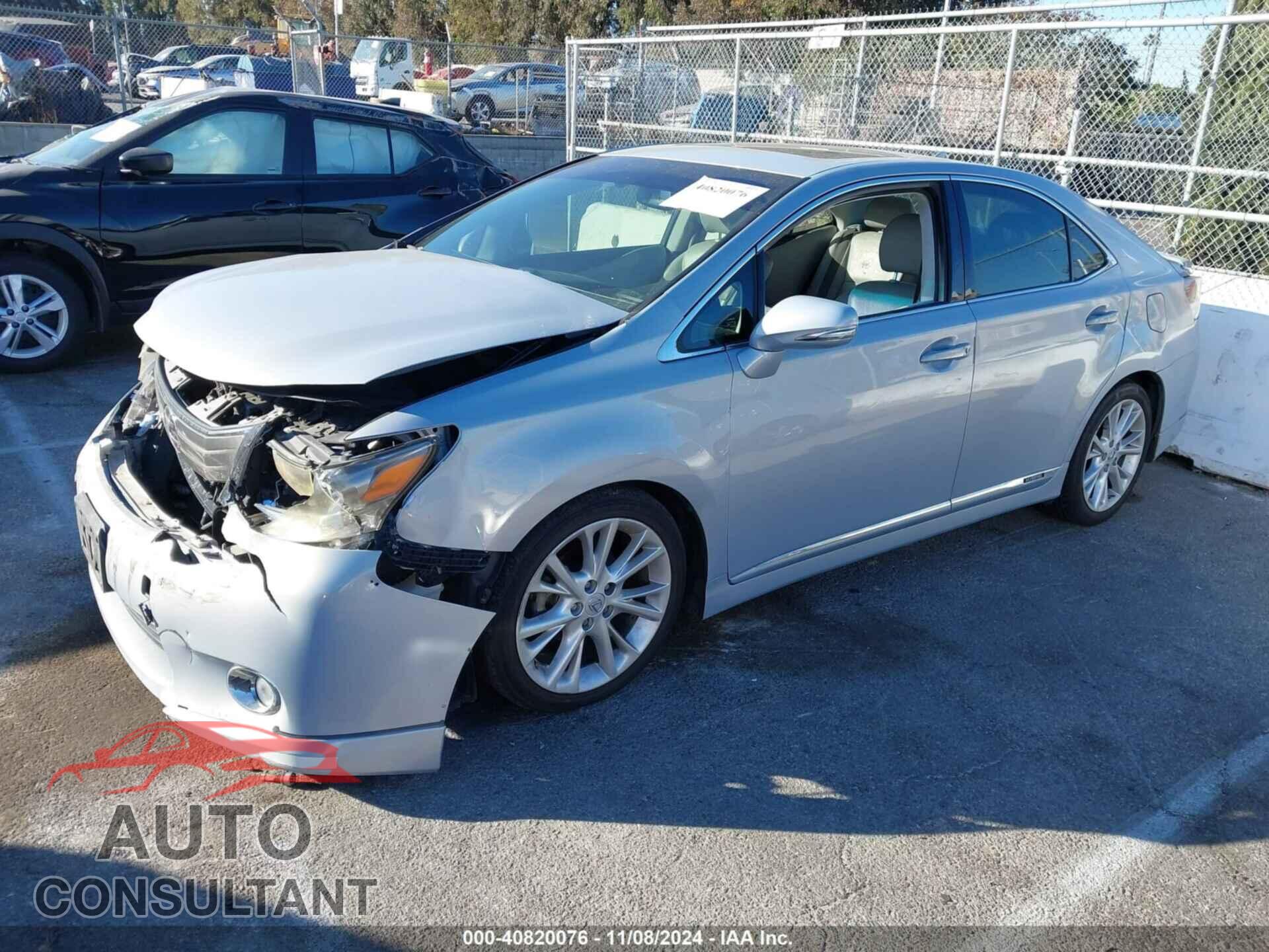 LEXUS HS 250H 2010 - JTHBB1BA6A2017159