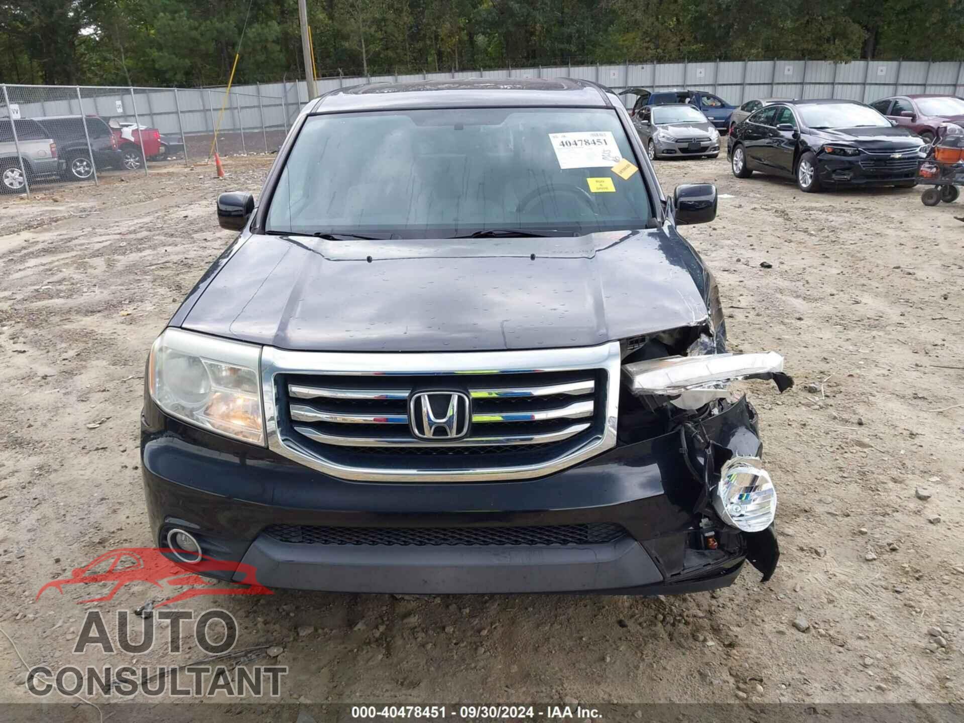 HONDA PILOT 2013 - 5FNYF3H54DB042486