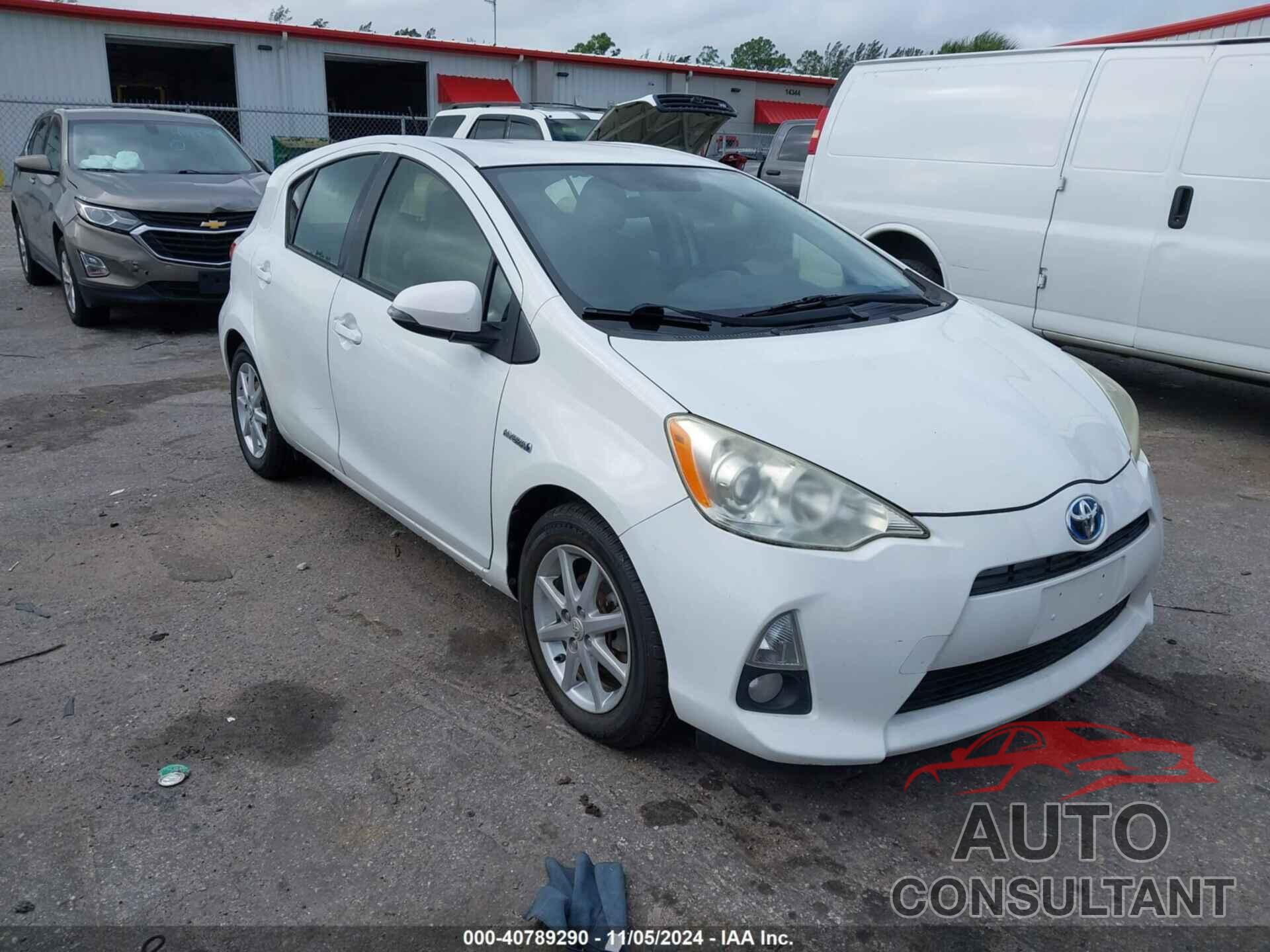 TOYOTA PRIUS C 2012 - JTDKDTB37C1508180
