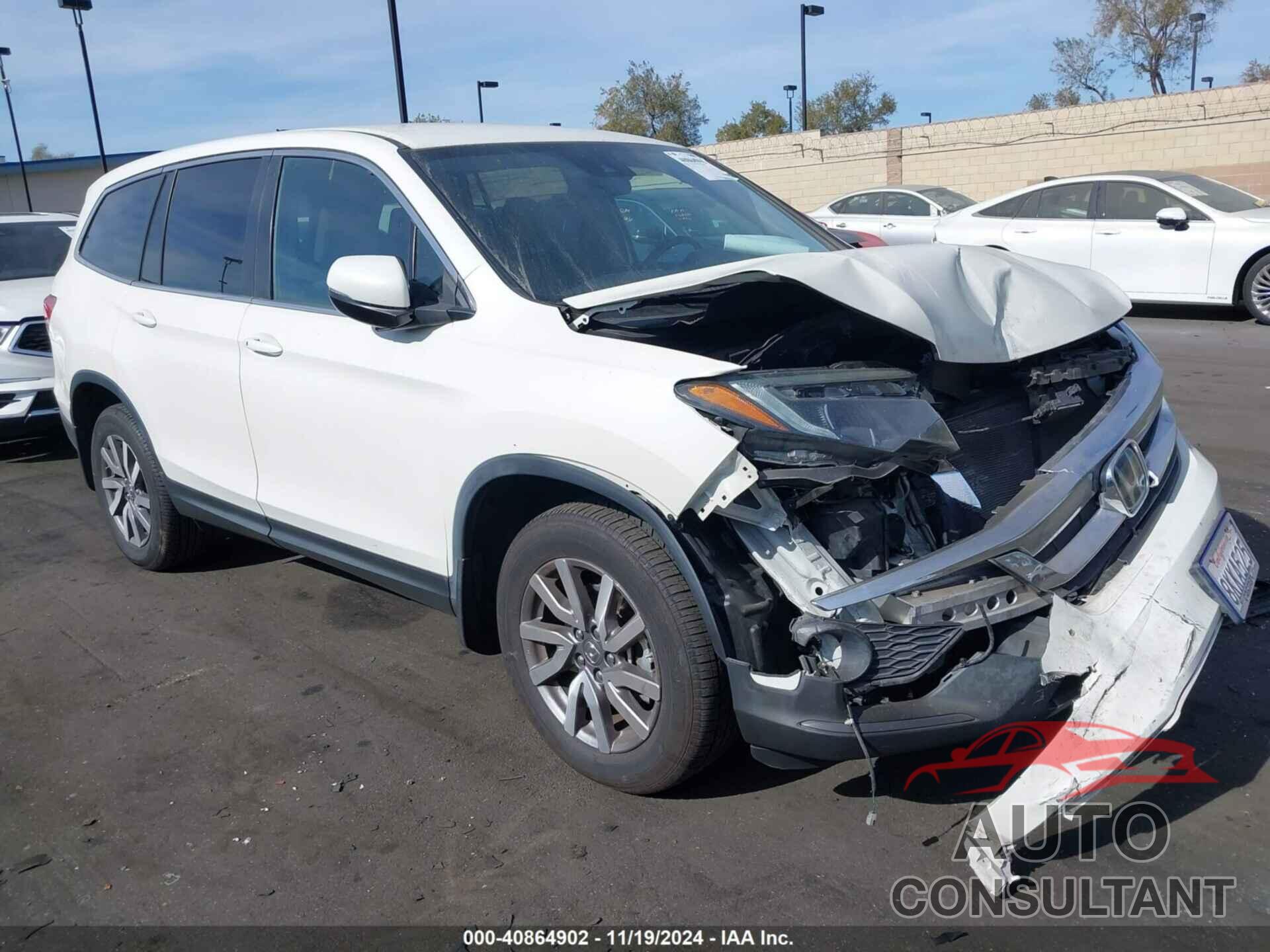 HONDA PILOT 2019 - 5FNYF5H3XKB013257