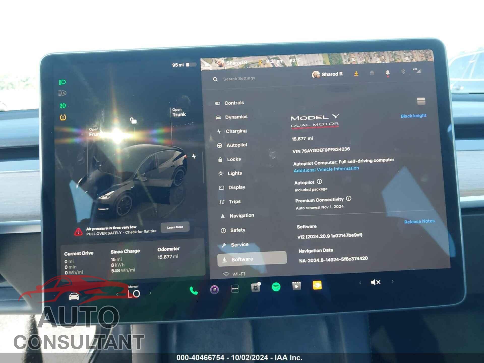 TESLA MODEL Y 2023 - 7SAYGDEF9PF834236