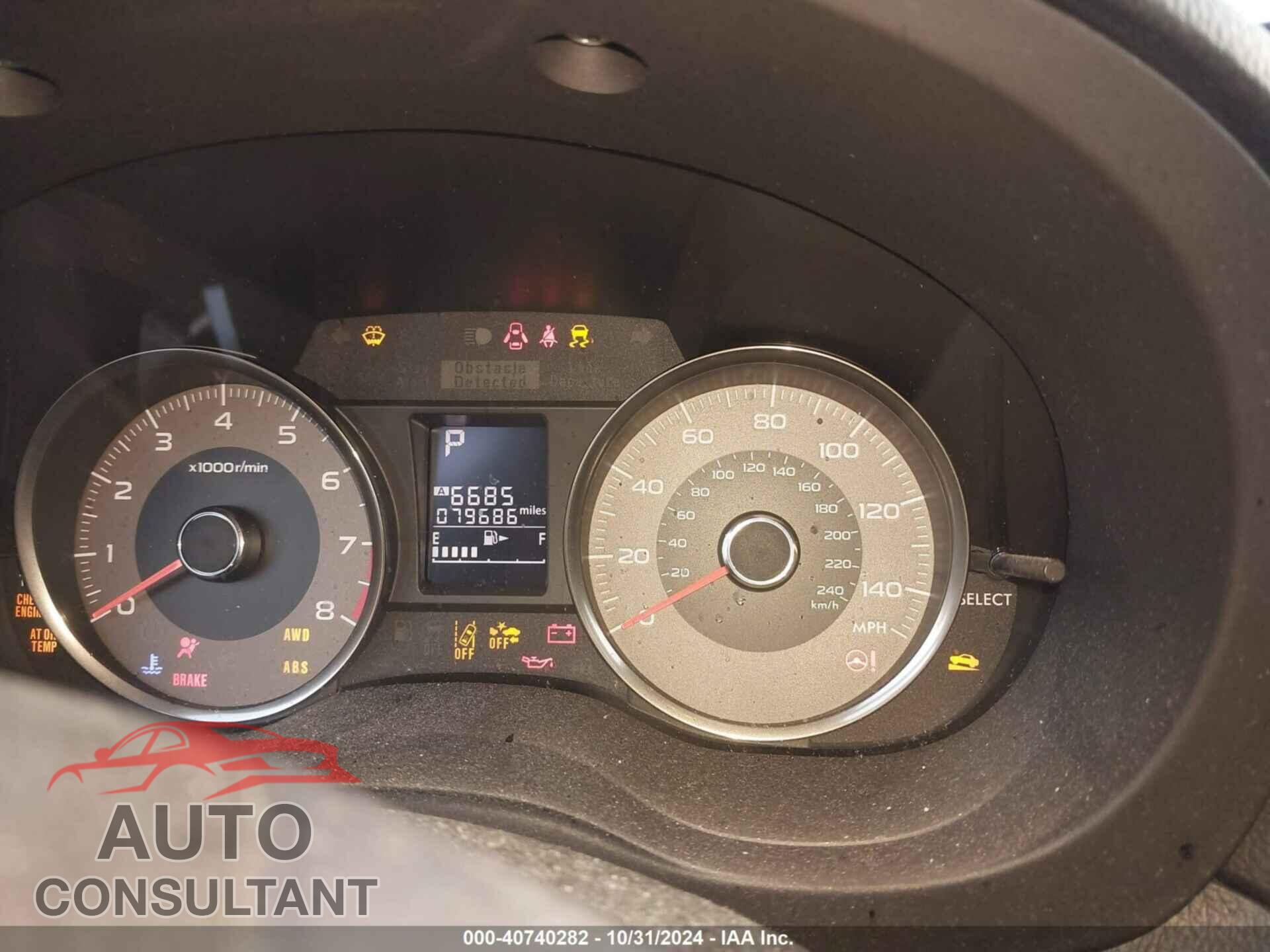 SUBARU FORESTER 2015 - JF2SJAFC4FH561682