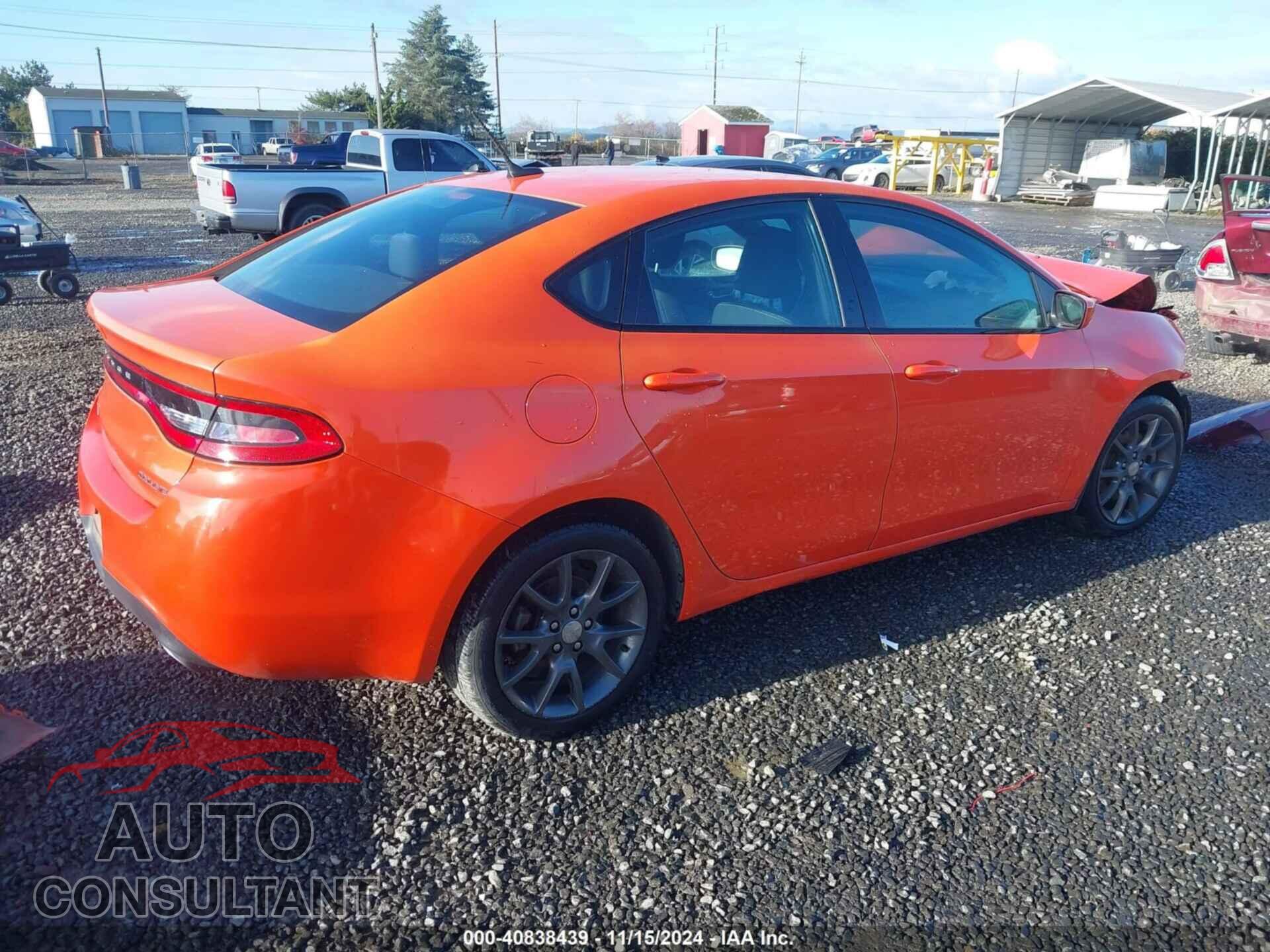 DODGE DART 2015 - 1C3CDFBB6FD378185