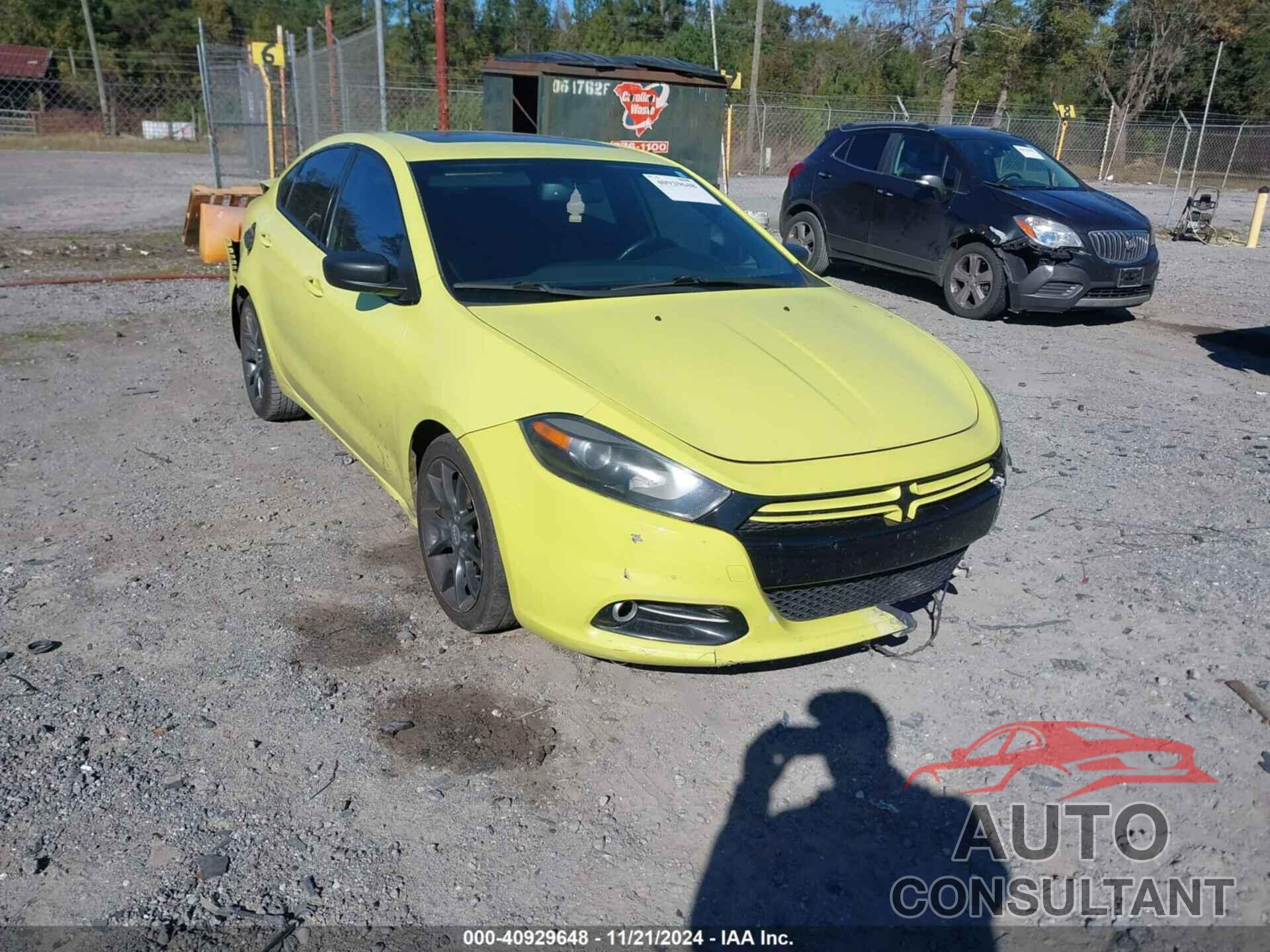 DODGE DART 2013 - 1C3CDFBA1DD179047