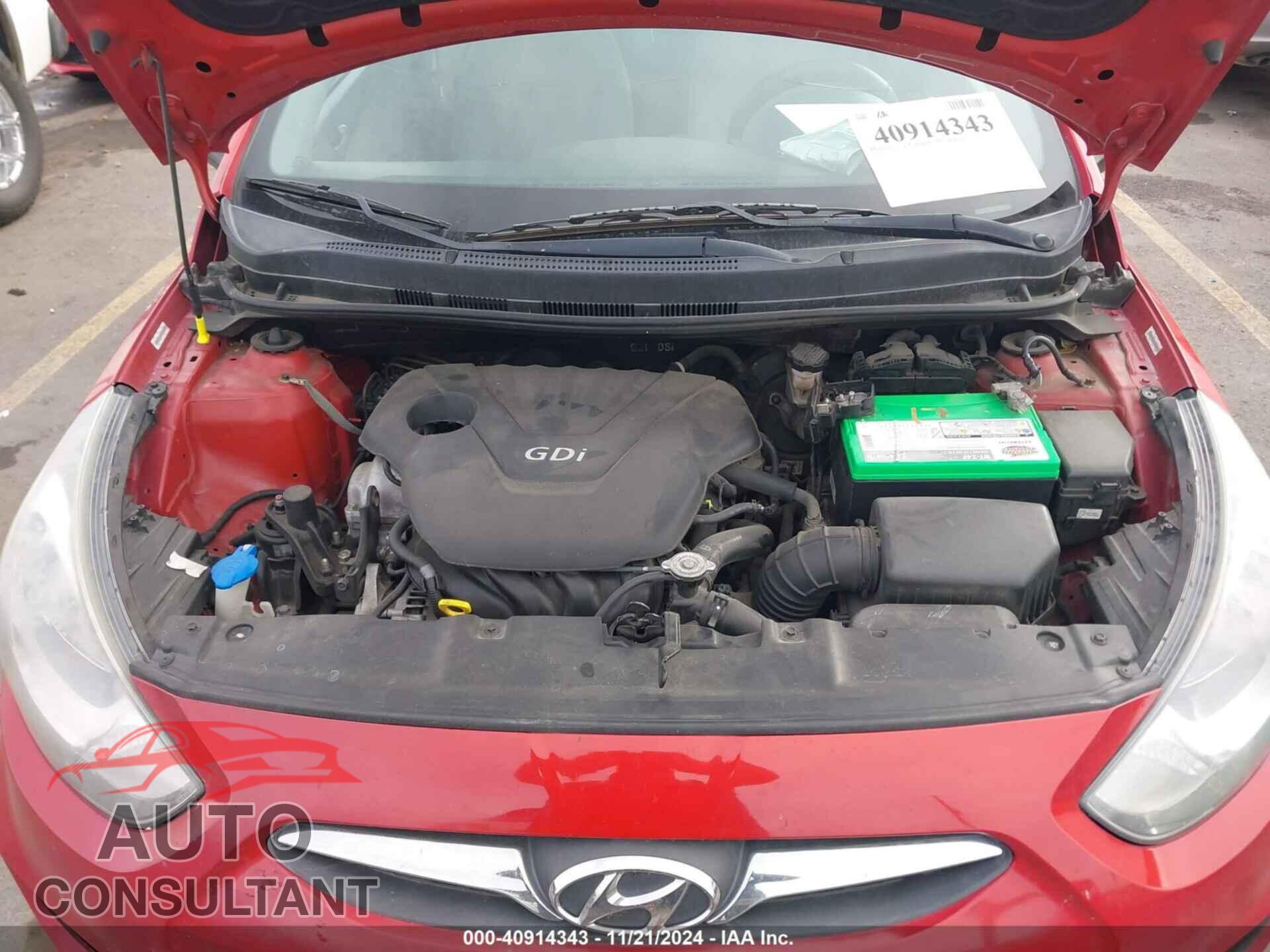 HYUNDAI ACCENT 2014 - KMHCT4AE6EU714457