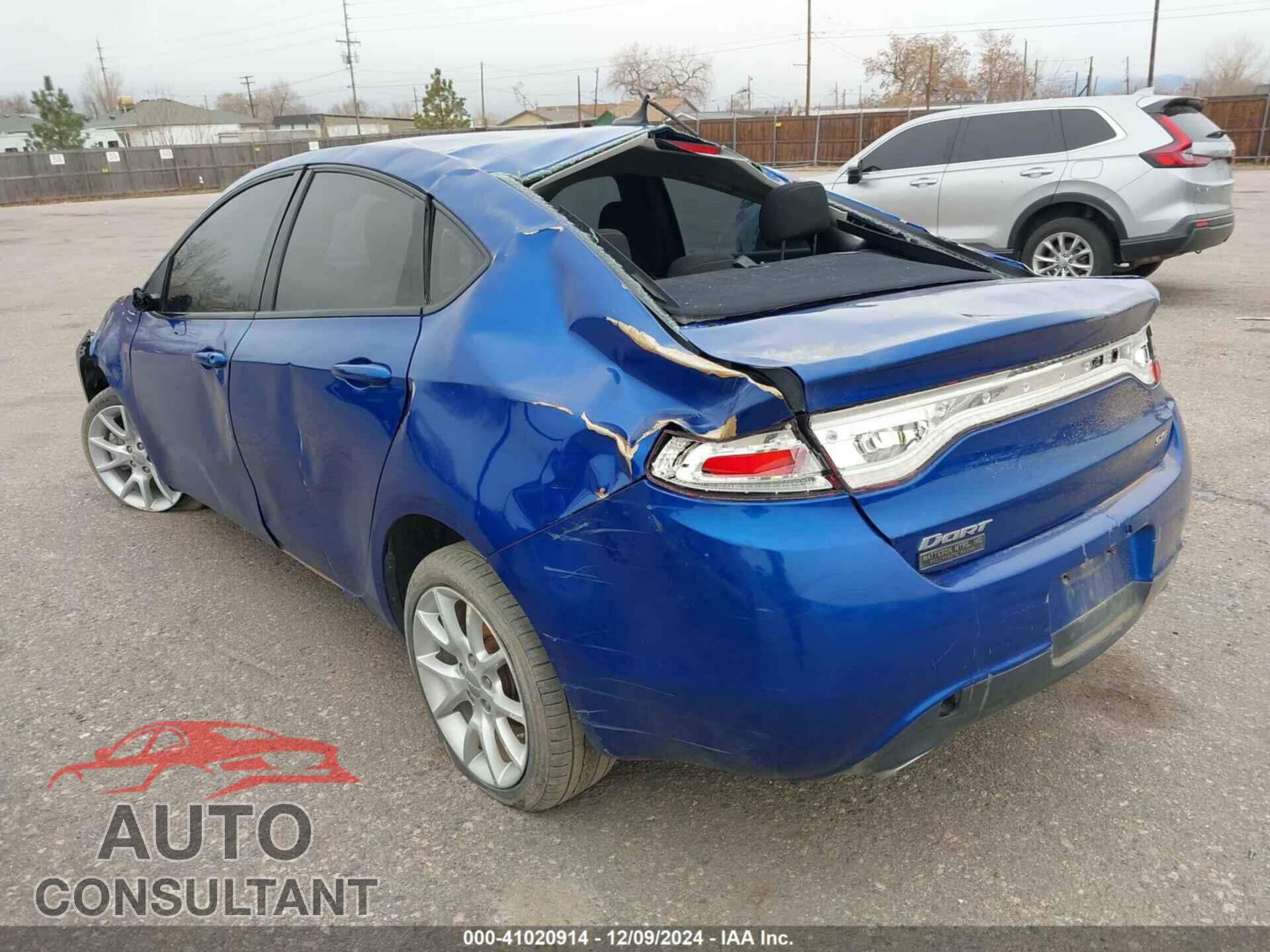 DODGE DART 2013 - 1C3CDFBA9DD342978