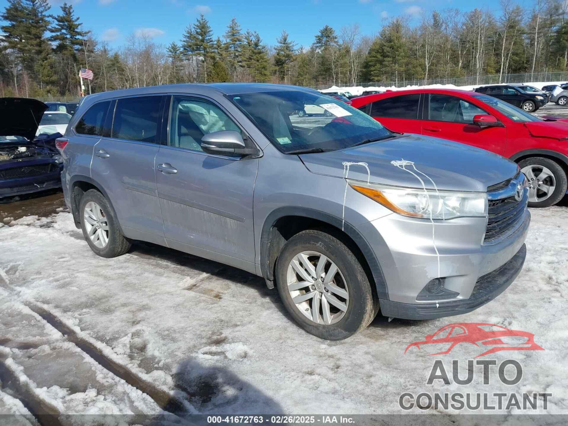 TOYOTA HIGHLANDER 2015 - 5TDBKRFH4FS105215