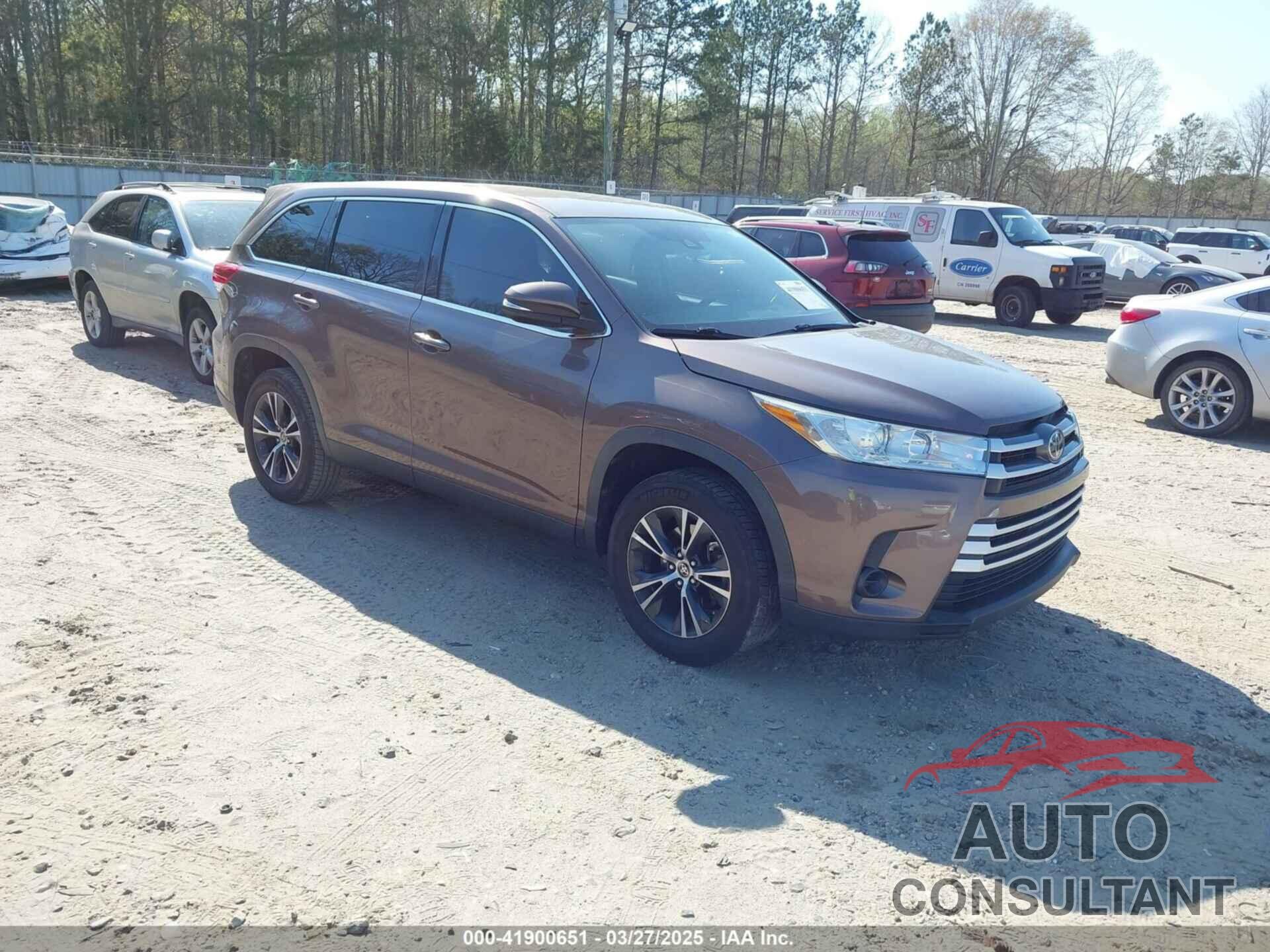 TOYOTA HIGHLANDER 2019 - 5TDZARFH7KS060251