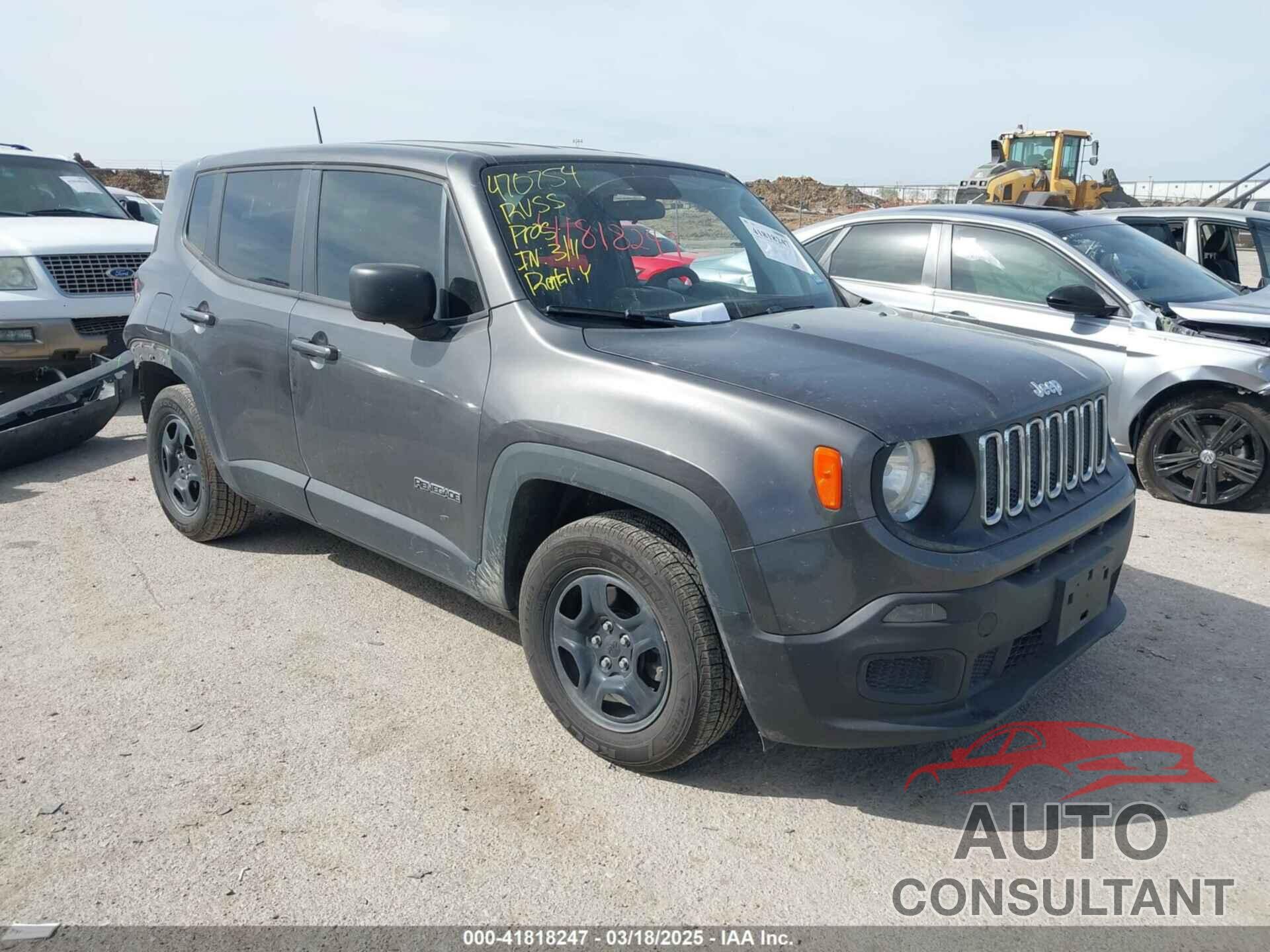 JEEP RENEGADE 2018 - ZACCJAAB5JPG70171