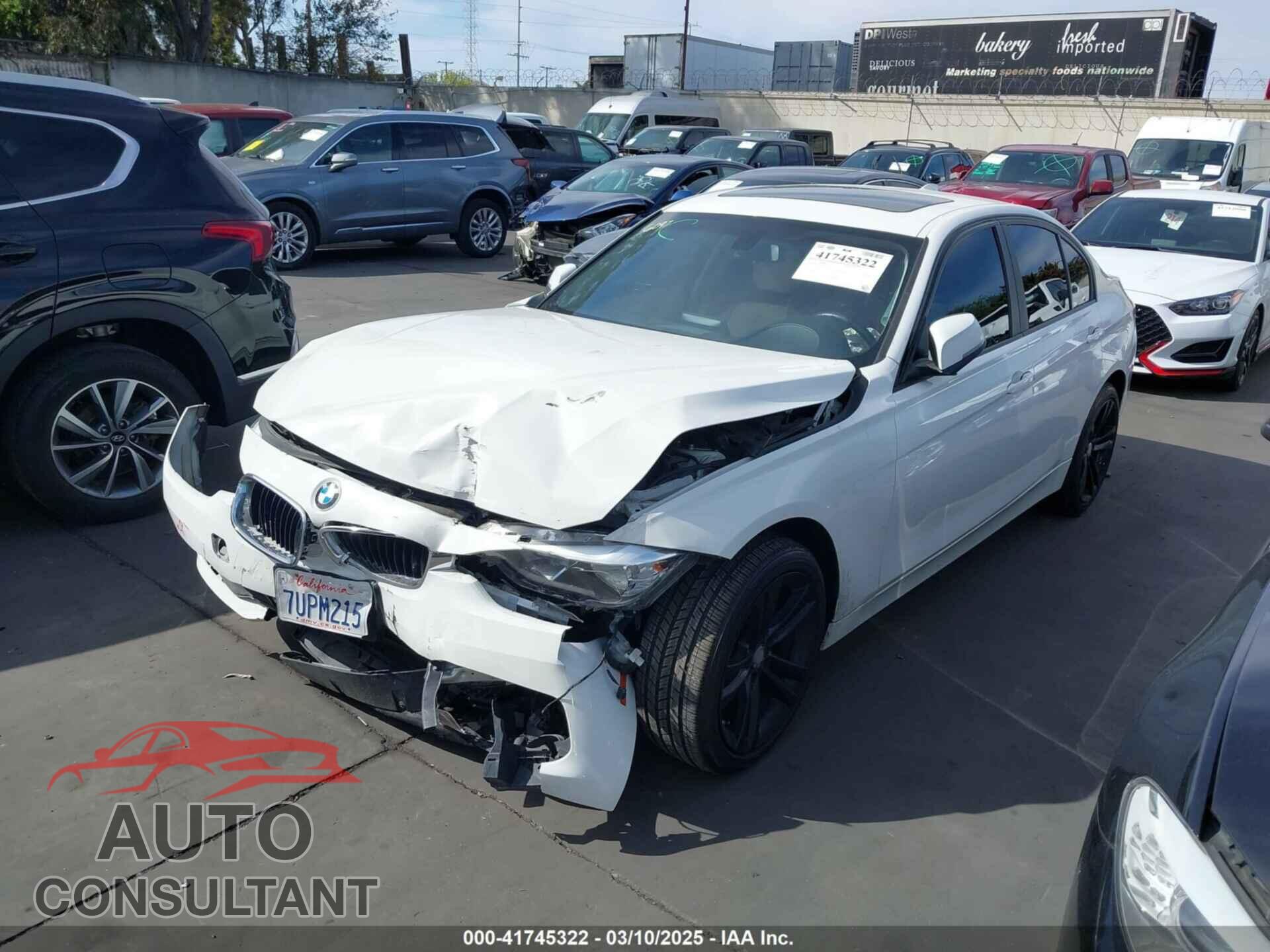 BMW 320I 2016 - WBA8E1G55GNU11559