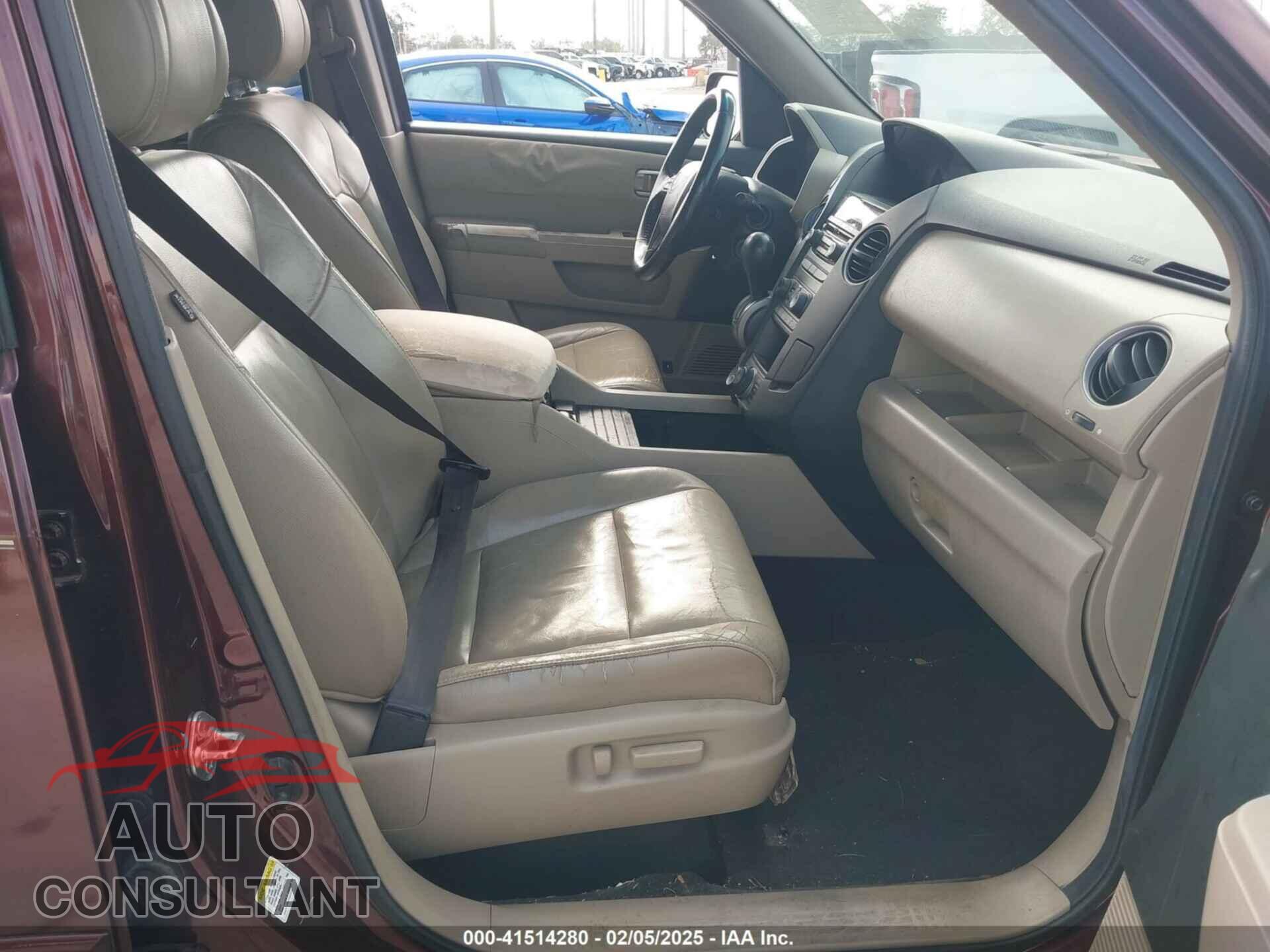 HONDA PILOT 2012 - 5FNYF3H76CB040464