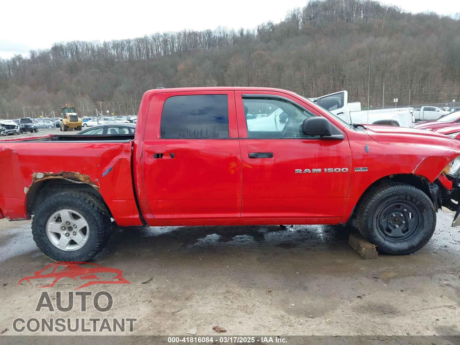 DODGE RAM 1500 2012 - 1C6RD7KT3CS227372
