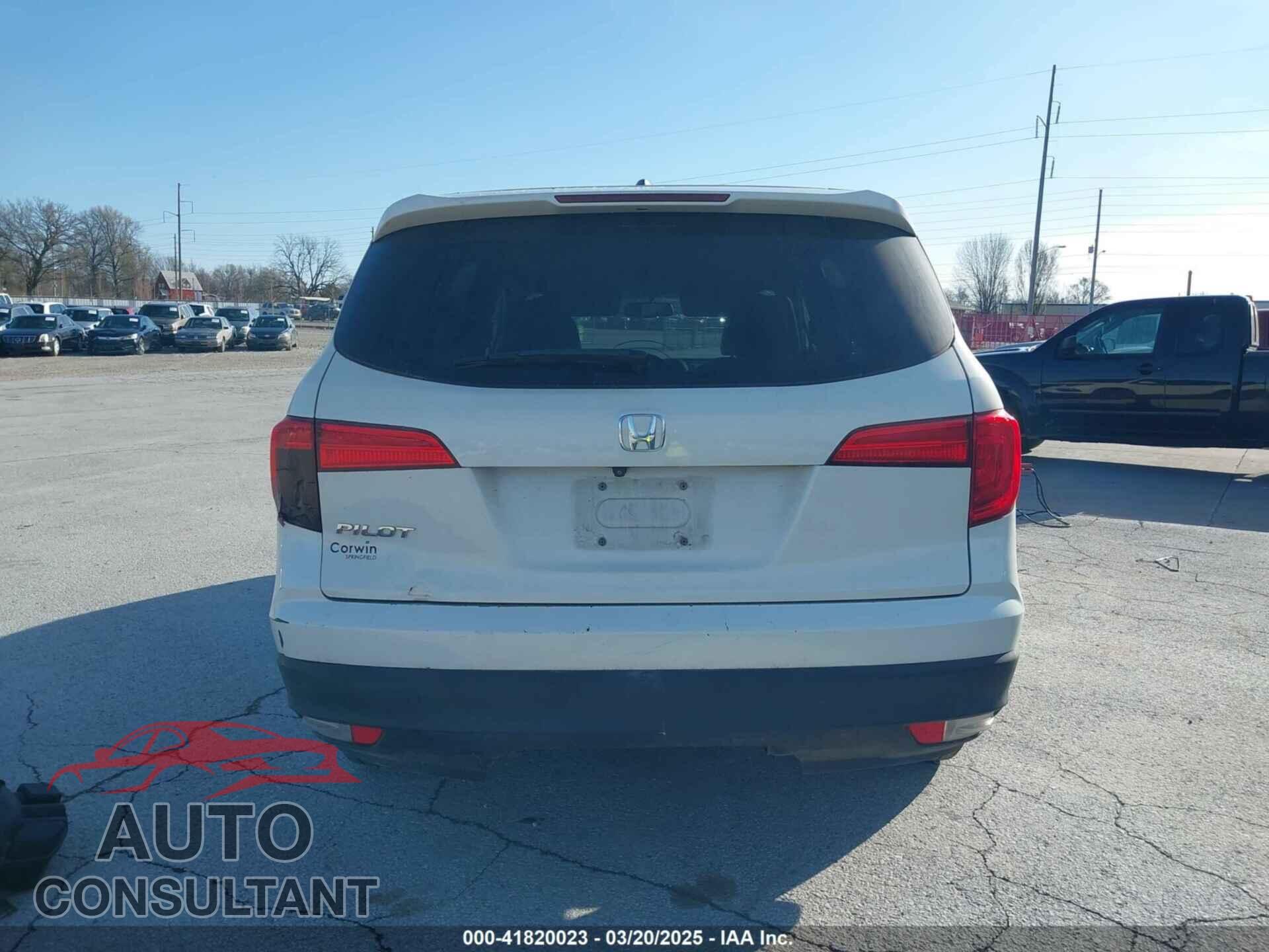 HONDA PILOT 2016 - 5FNYF5H5XGB016152