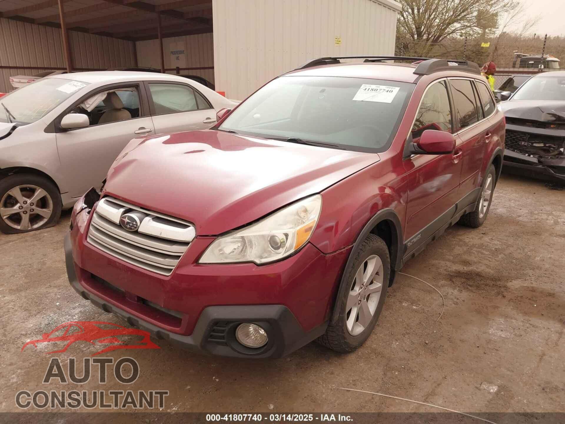 SUBARU OUTBACK 2013 - 4S4BRBCC0D3234431
