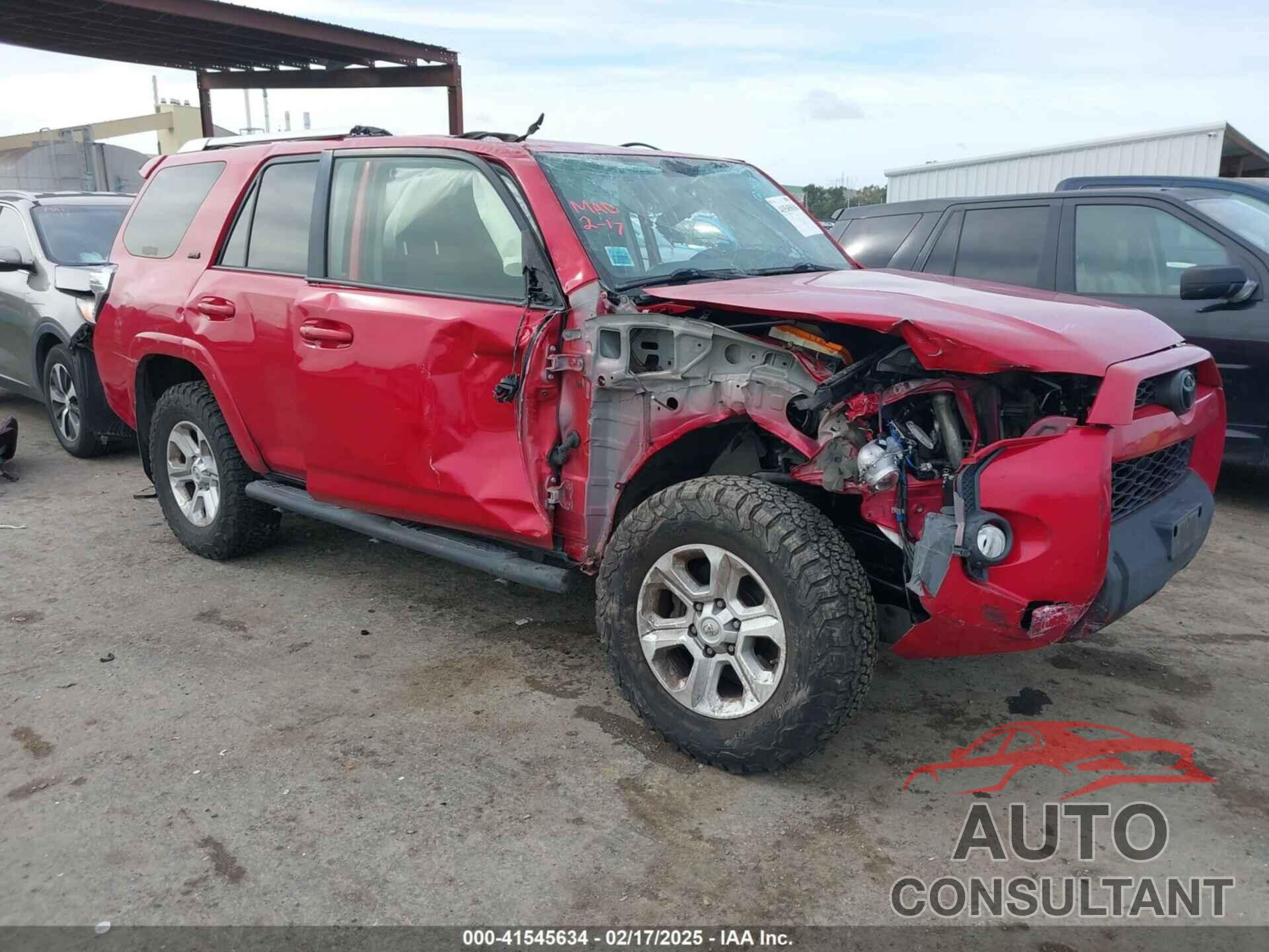 TOYOTA 4RUNNER 2016 - JTEBU5JR8G5332087
