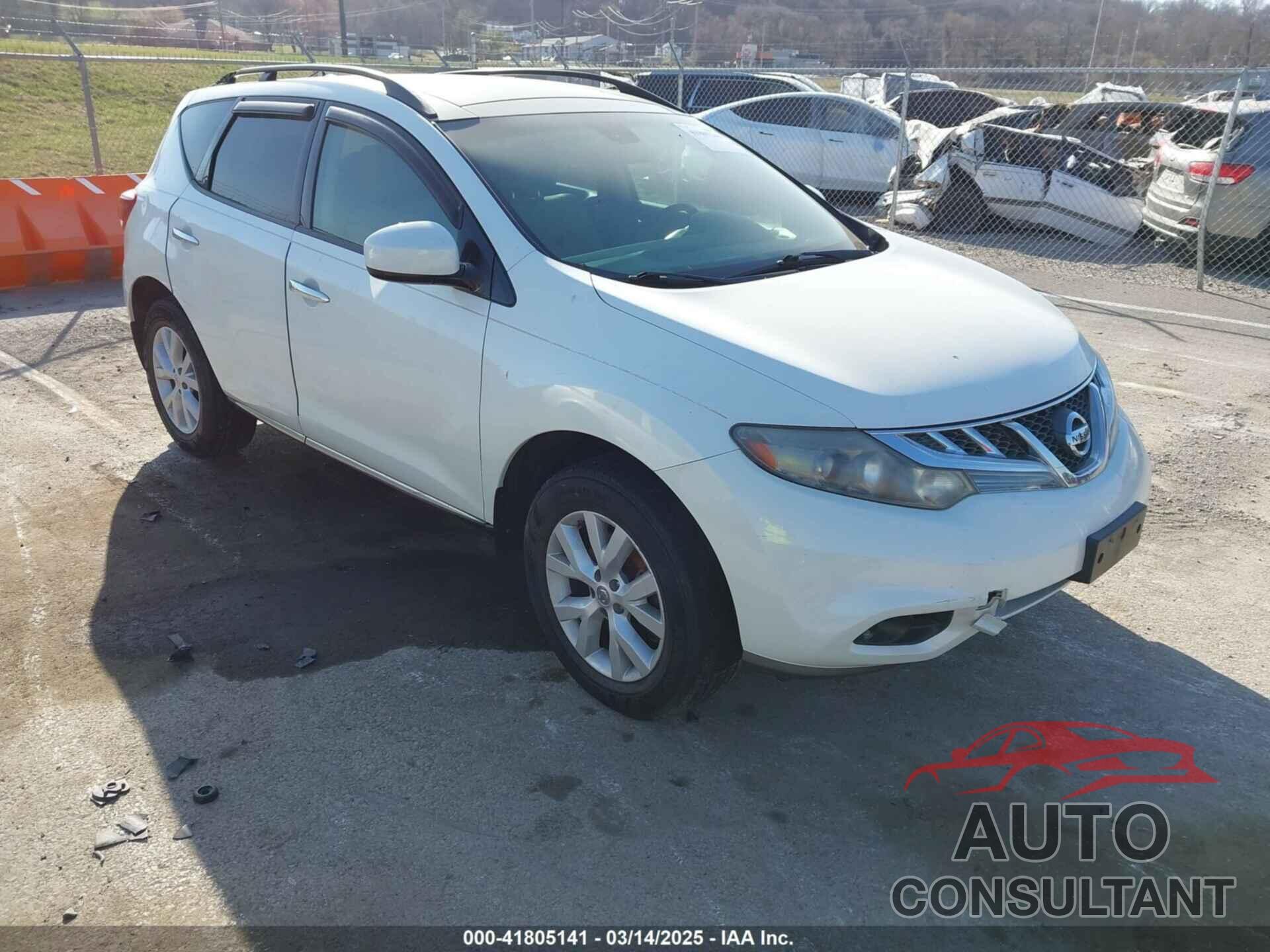 NISSAN MURANO 2012 - JN8AZ1MW8CW206431