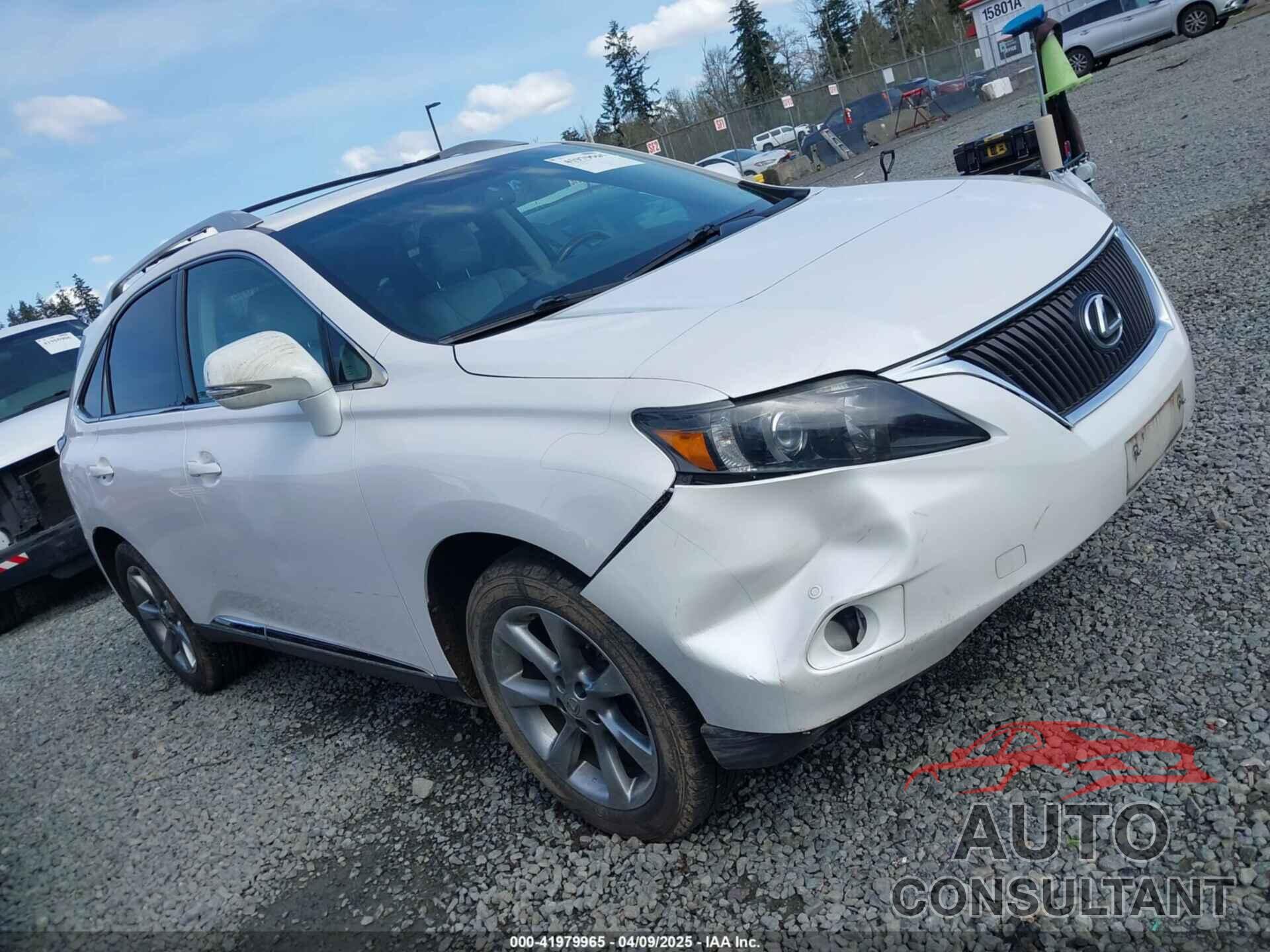 LEXUS RX 350 2012 - 2T2BK1BA6CC130871