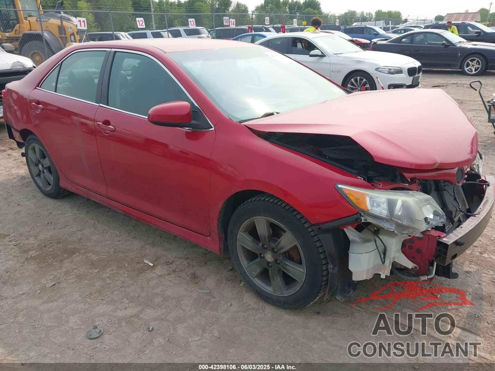 TOYOTA CAMRY 2012 - 4T1BF1FK0CU625397