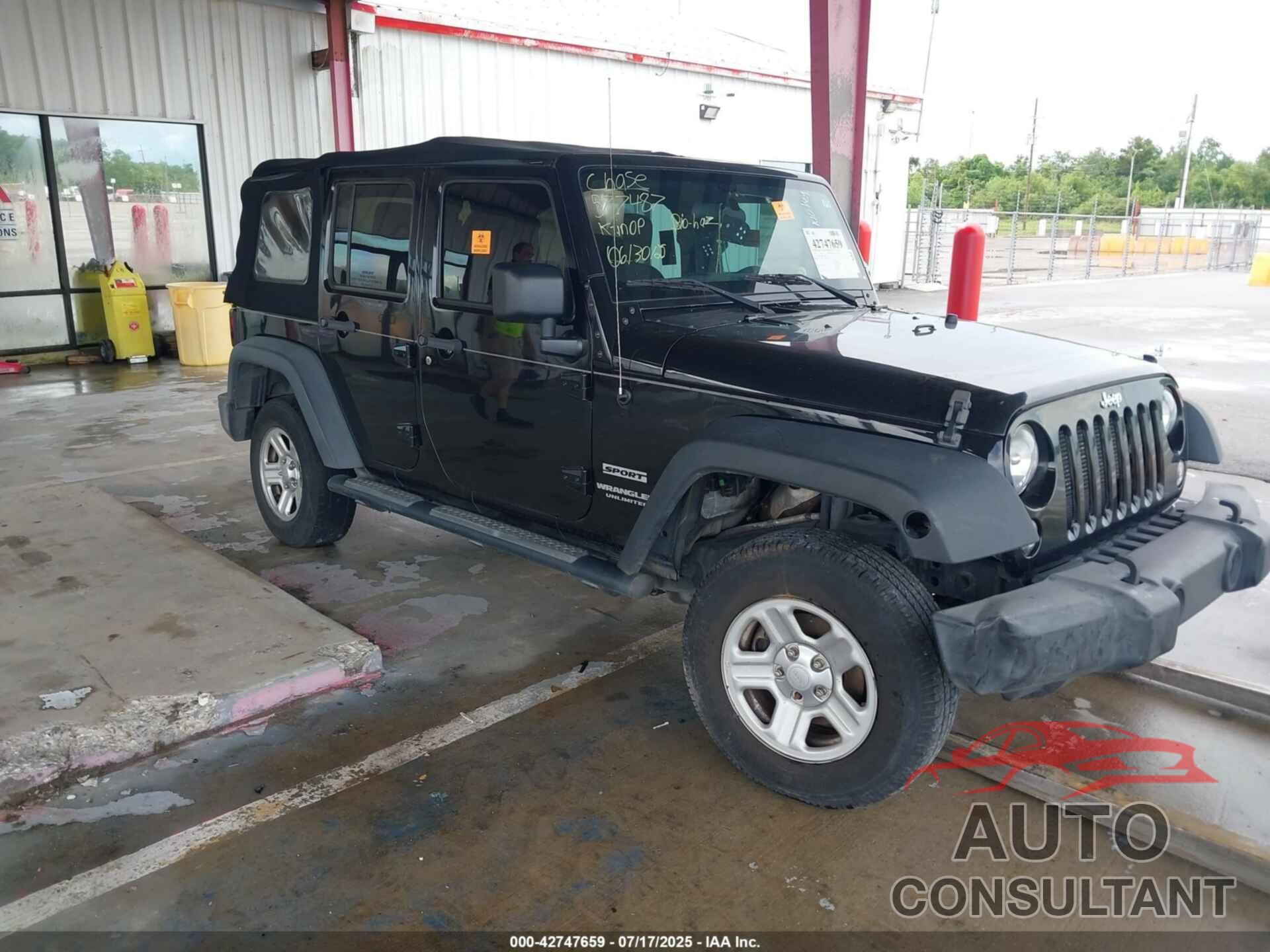 JEEP WRANGLER UNLIMITED 2017 - 1C4BJWDG7HL577487