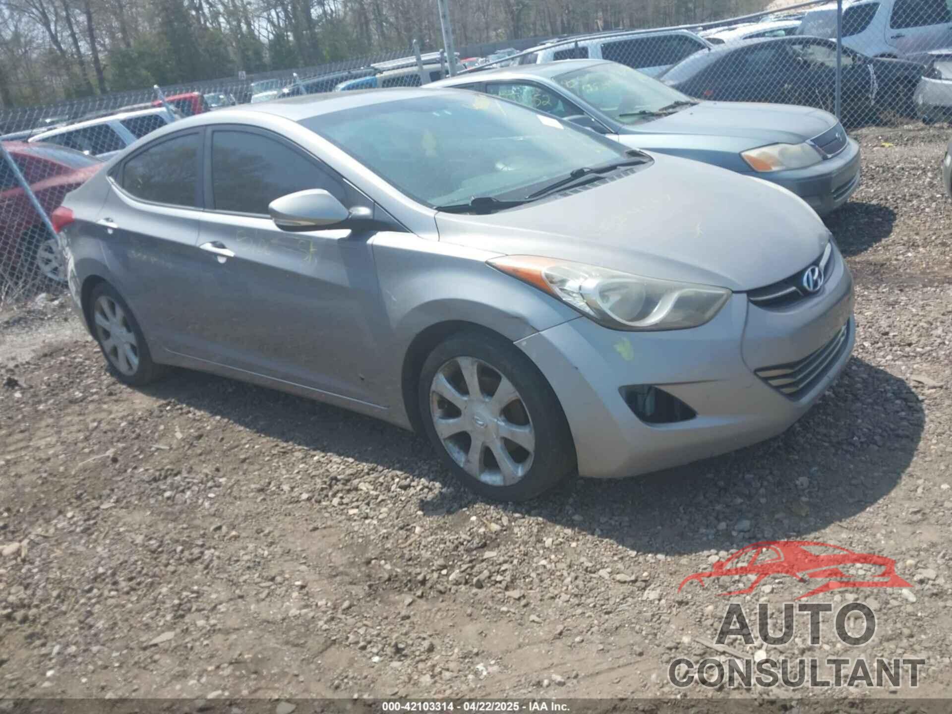 HYUNDAI ELANTRA 2012 - KMHDH4AE1CU221482