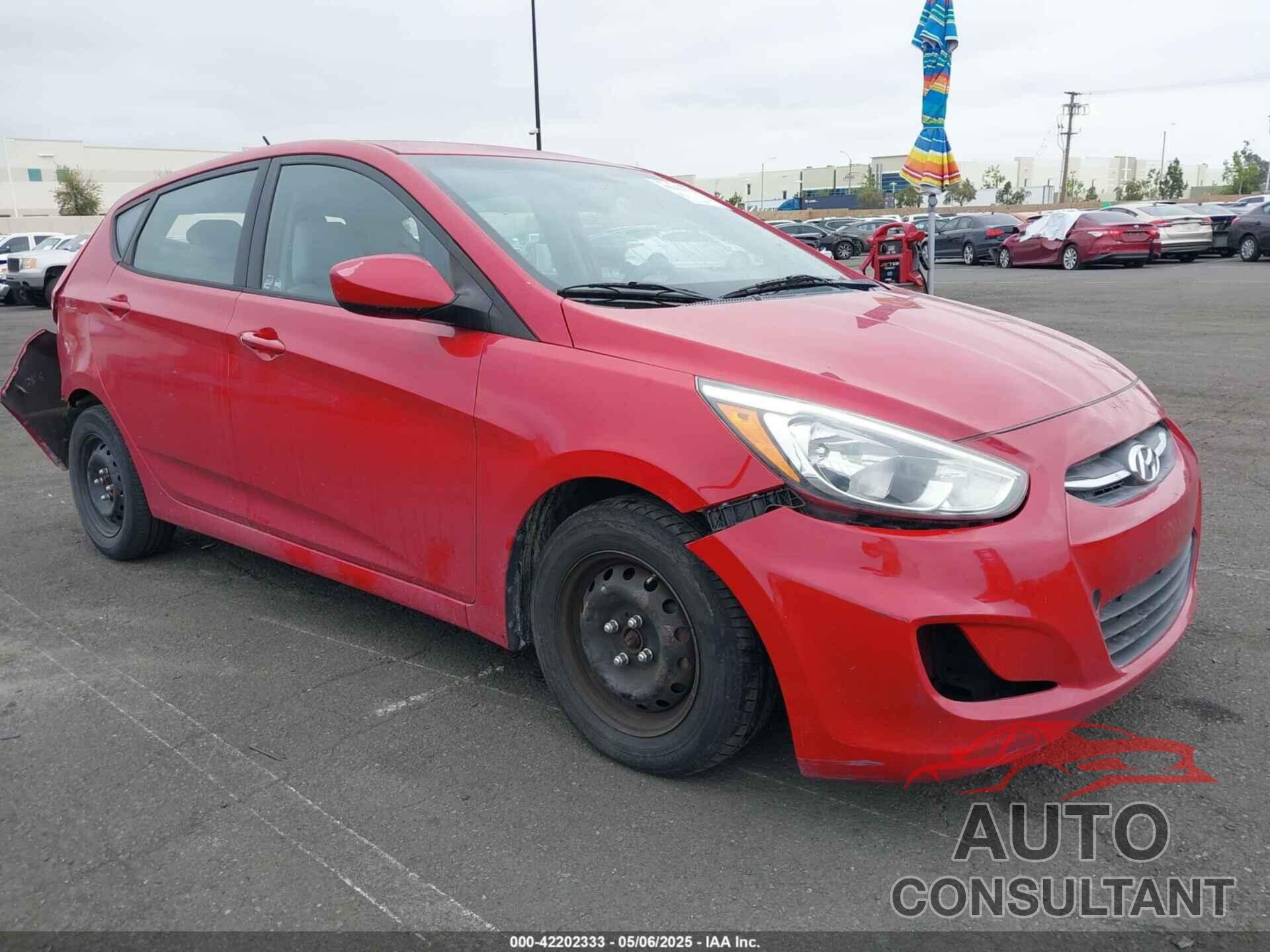 HYUNDAI ACCENT 2015 - KMHCT5AE1FU198130