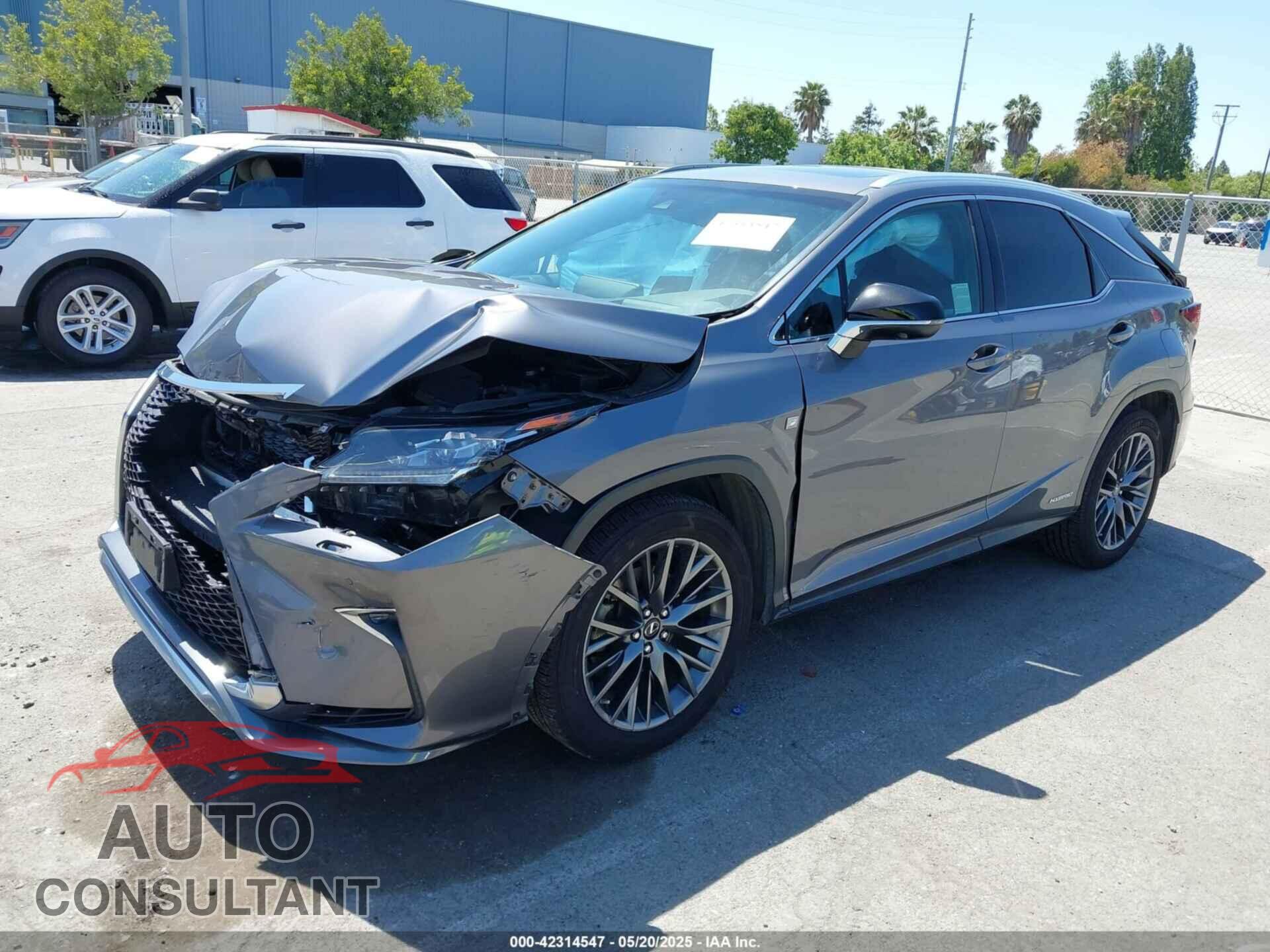LEXUS RX 450H 2017 - 2T2BGMCA1HC017547