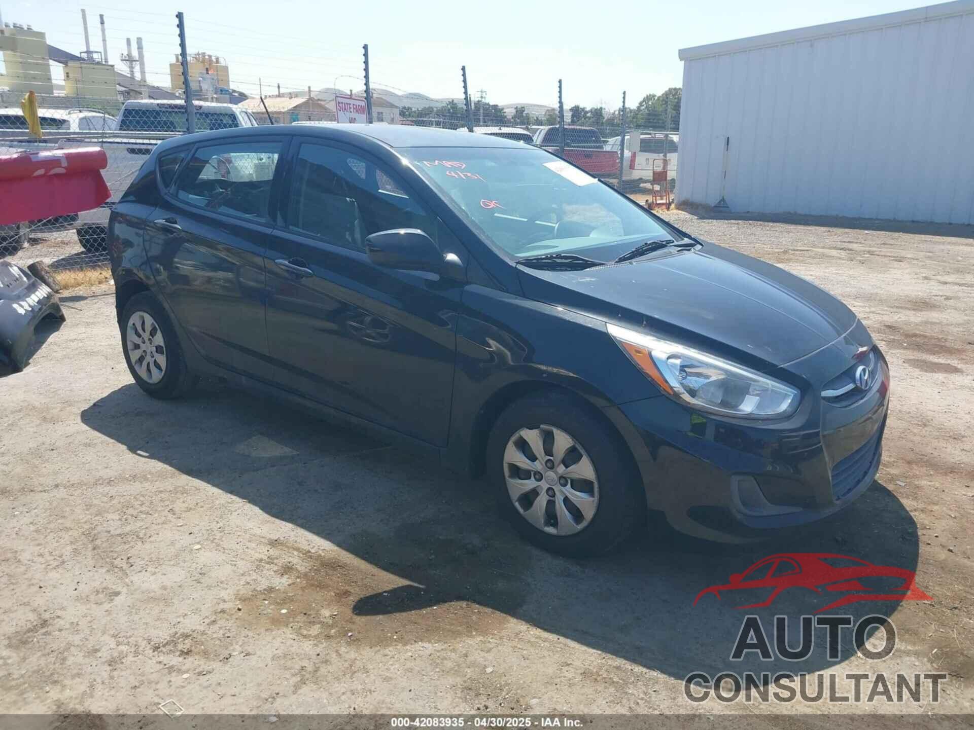 HYUNDAI ACCENT 2016 - KMHCT5AE9GU290670