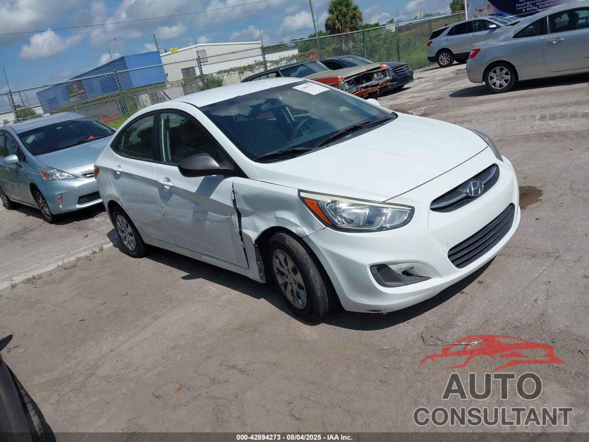 HYUNDAI ACCENT 2015 - KMHCT4AE4FU824733