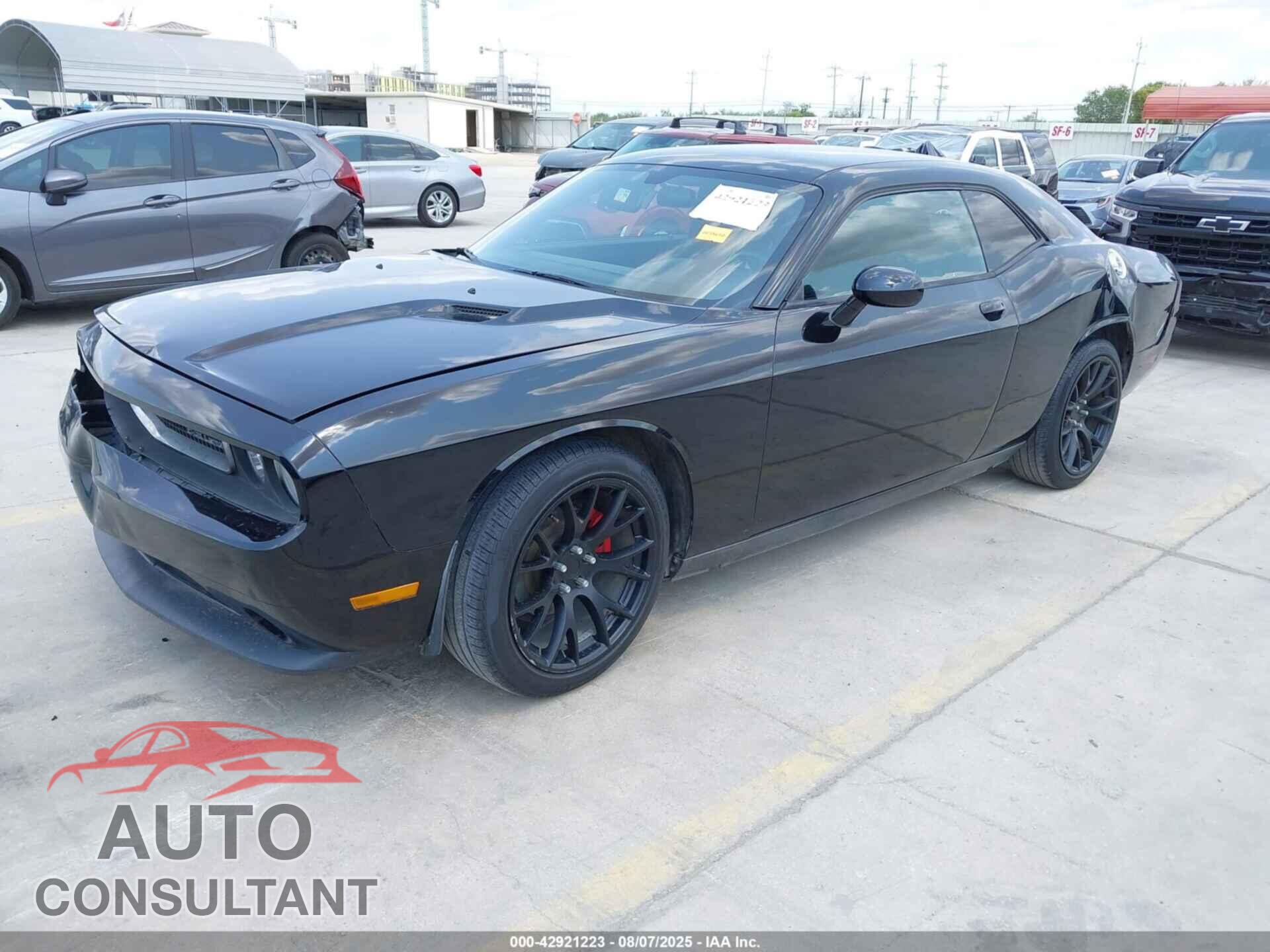 DODGE CHALLENGER 2012 - 2C3CDYAGXCH290926
