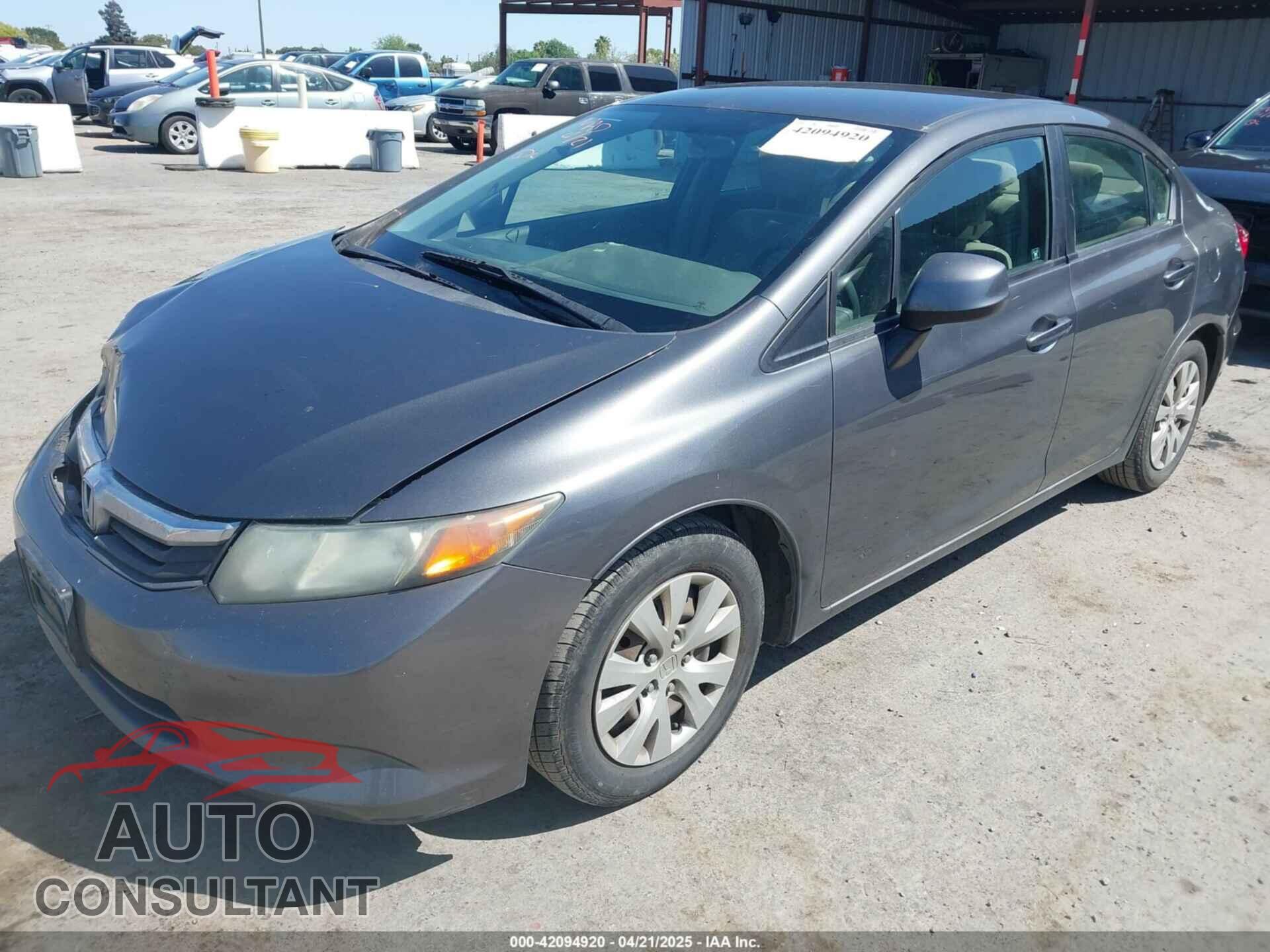 HONDA CIVIC 2012 - 2HGFB2E54CH513628