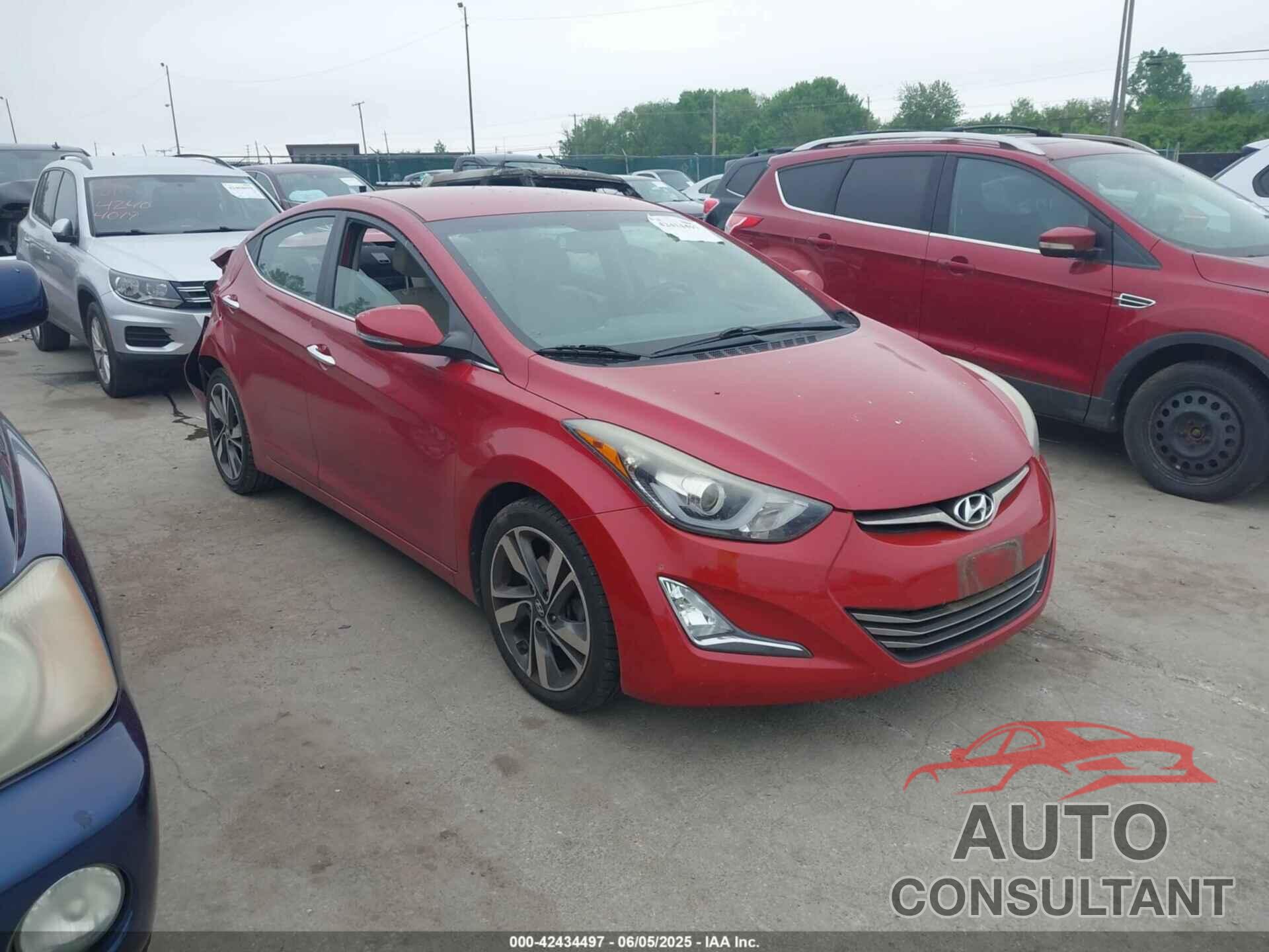 HYUNDAI ELANTRA 2014 - KMHDH4AEXEU129645
