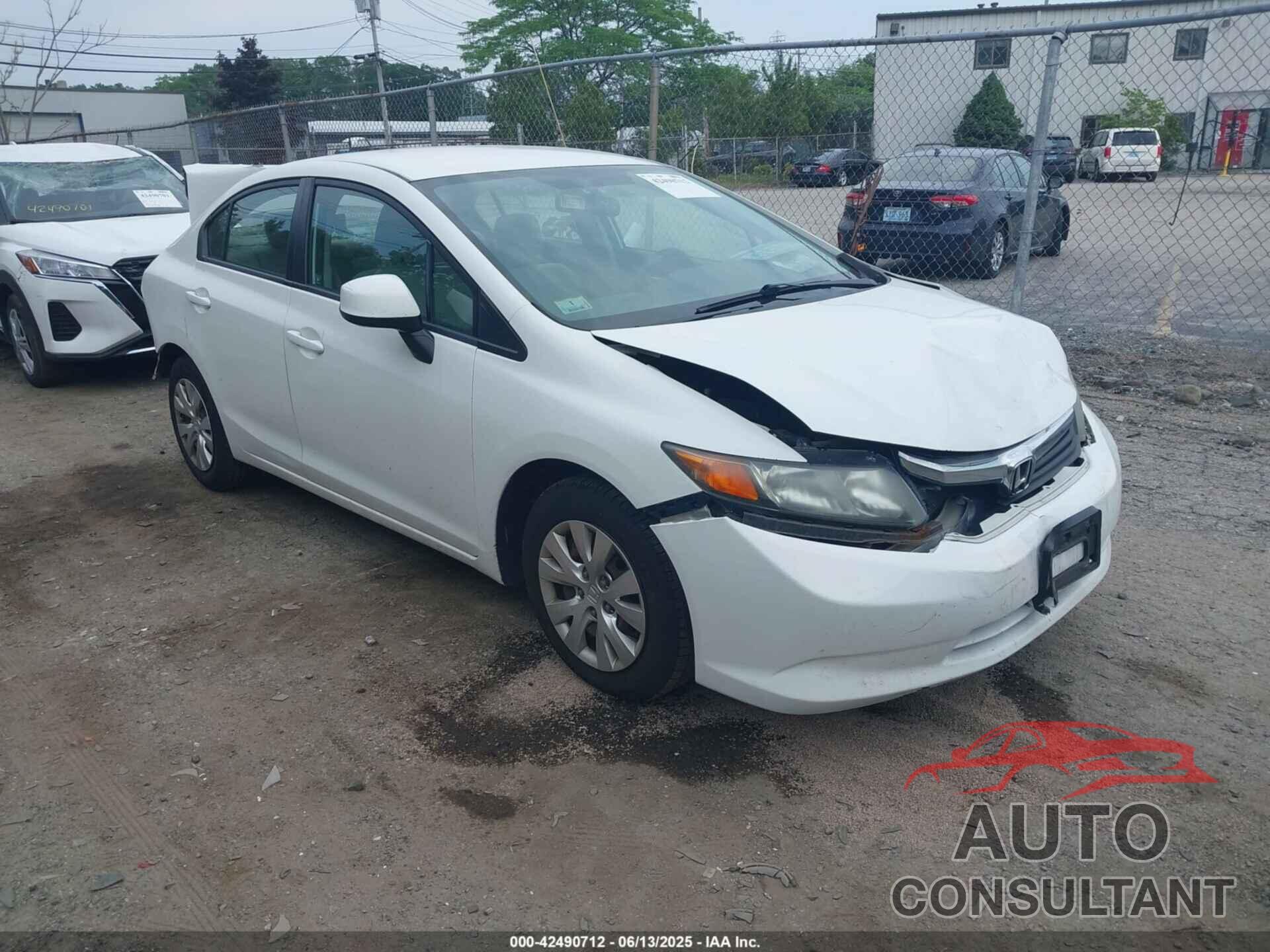 HONDA CIVIC 2012 - 2HGFB2F53CH607269